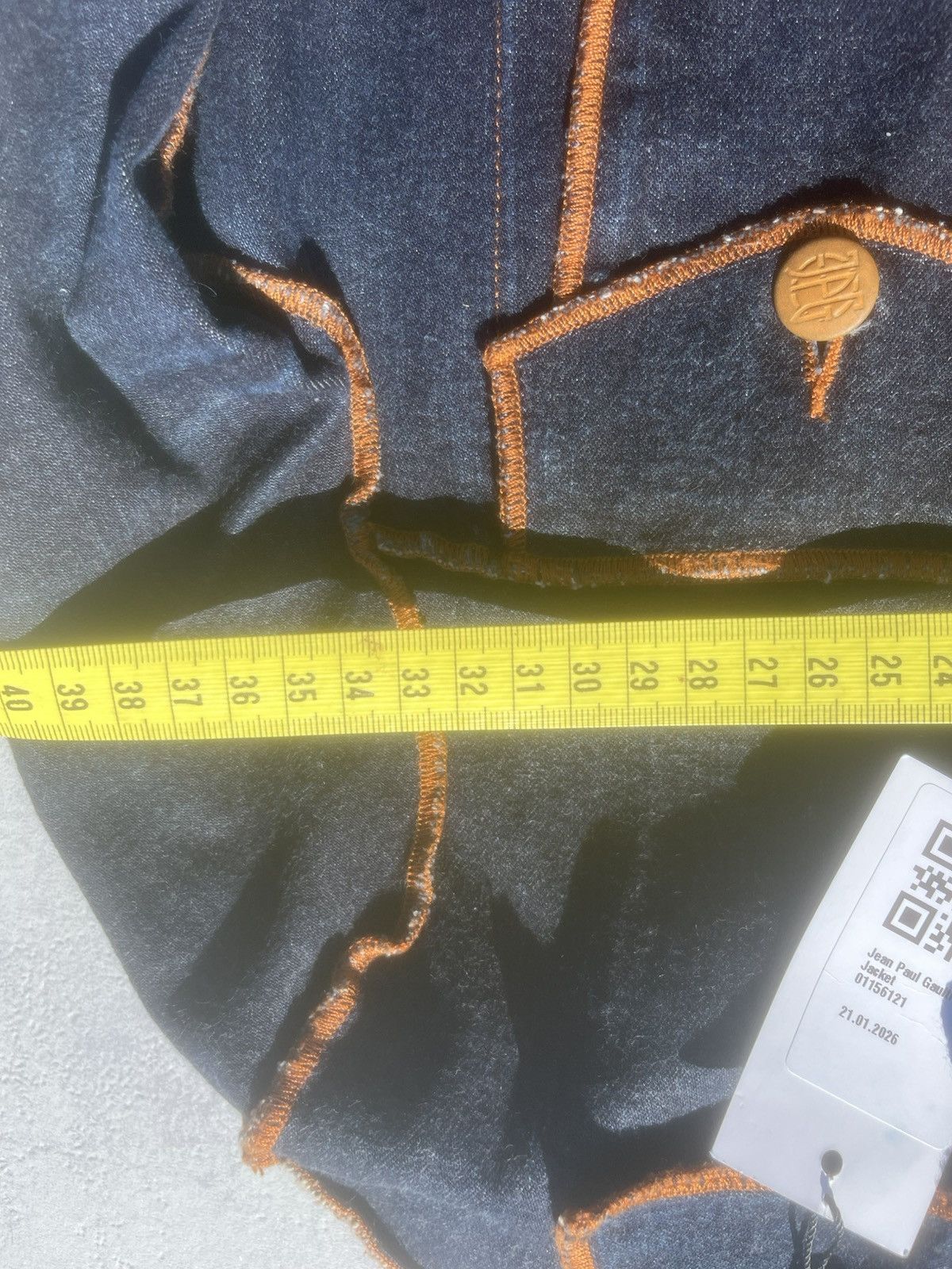 Jean Paul Gaultier Jean Paul Gaultier Navy Brut Denim Jacket - Small Size S / US 4 / IT 40 - 9 Thumbnail