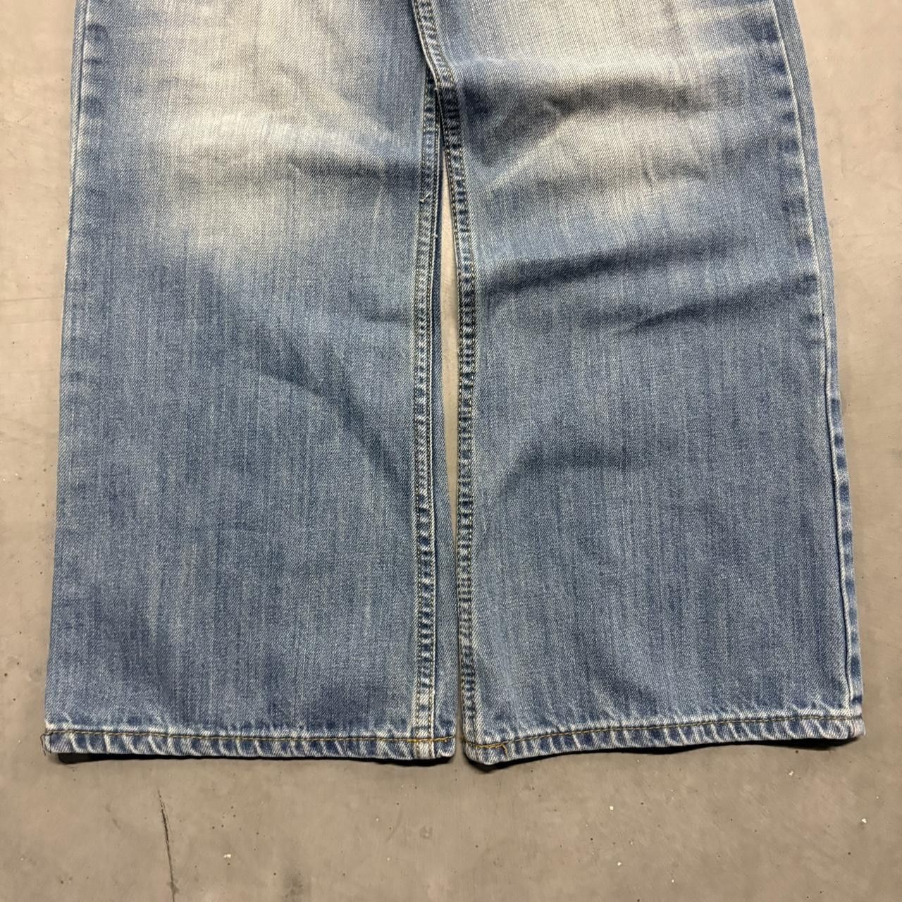 Vintage Crazy Vintage Y2K/2000s Baggy Skater Style Wideleg Medium Blue Wash Denim Jeans! Size US 32 / EU 48 - 3 Thumbnail