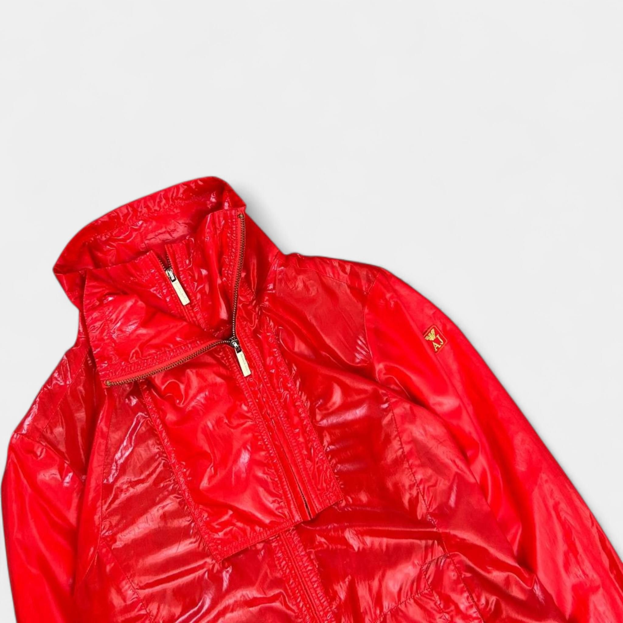 Armani Armani Red Nylon Jacket Size US S / EU 44-46 / 1 - 2 Thumbnail