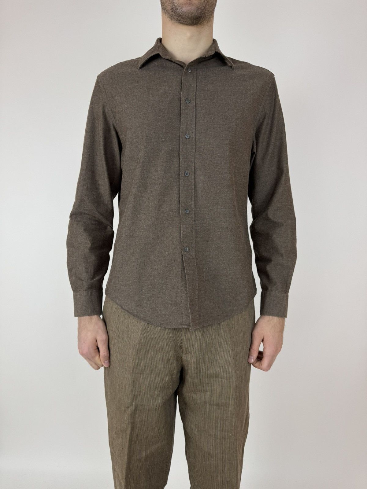 Designer × Jos. A. Bank Jos. A. Bank RESERVE Button Up Shirt cotton/cashmere Size US L / EU 52-54 / 3 - 8 Thumbnail