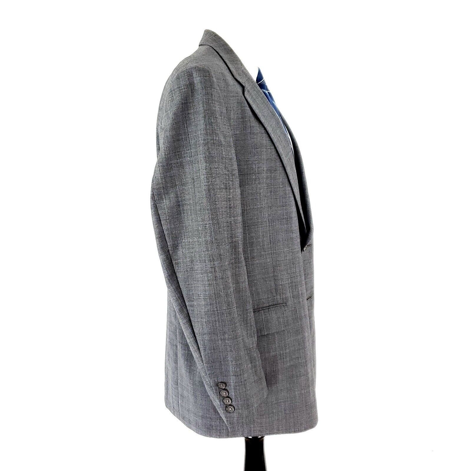 Hart Schaffner Marx Hart Schaffner Marx Gold Trumpeter Wool 2 Button Blazer 44L Size 44L - 6 Thumbnail