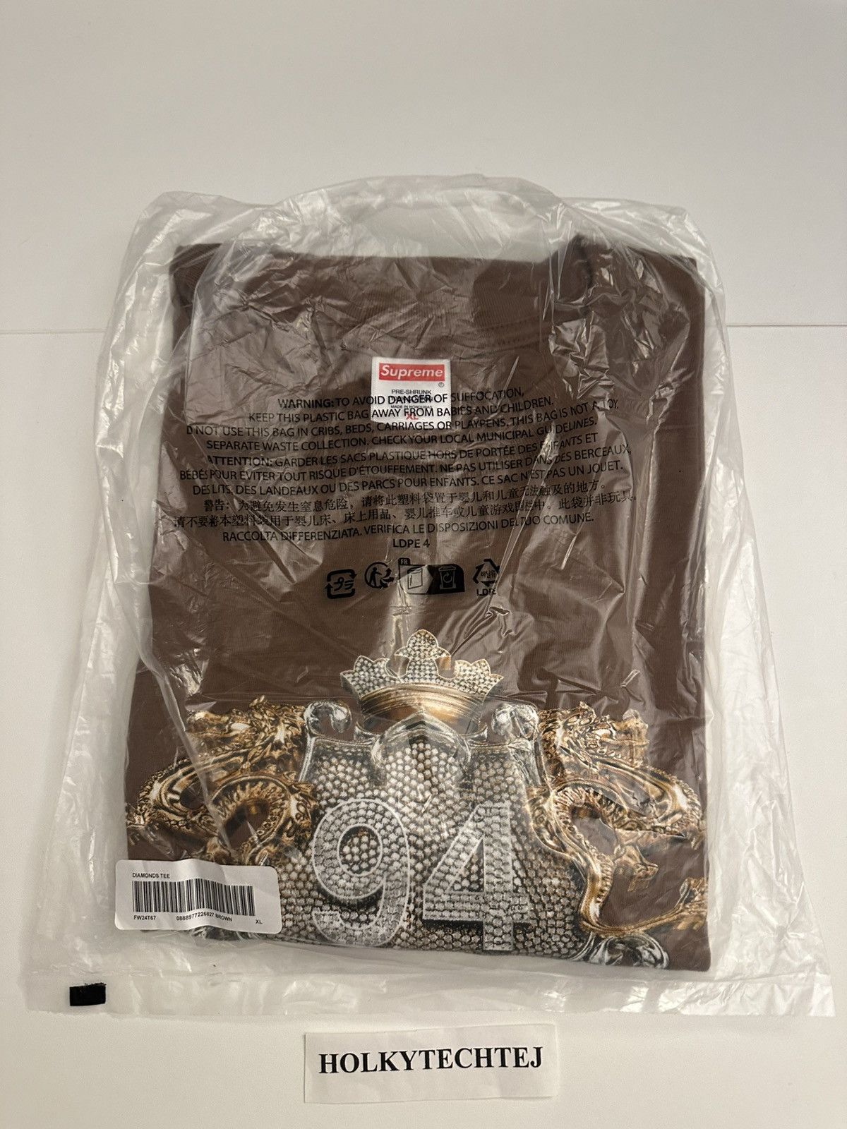 Supreme Supreme Diamonds Tee Size US XL / EU 56 / 4 - 2 Thumbnail