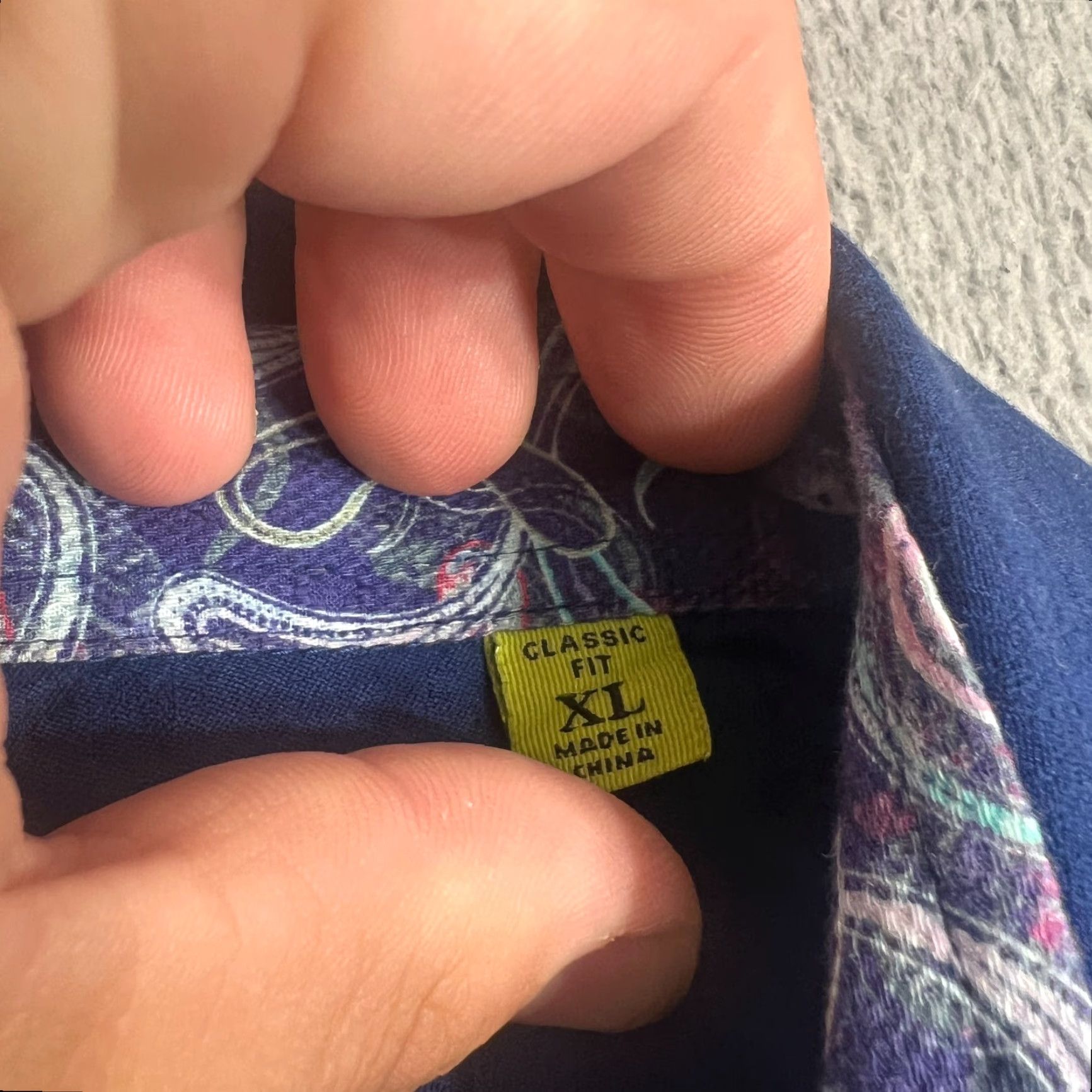 Robert Graham VINTAGE Robert Graham Shirt Mens XL Long Sleeve Button-Up Paisley Navy Business Casual Classic Fit Size US XL / EU 56 / 4 - 4 Thumbnail