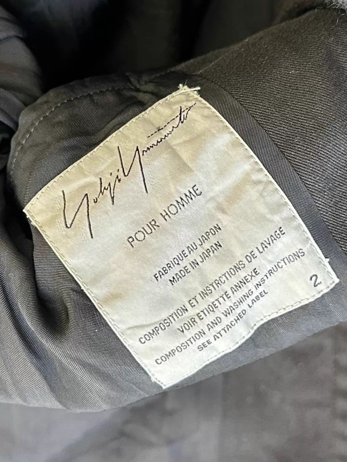Yohji Yamamoto Yohji Yamamoto Vintage Unisex Paneled Coat 57B 47S 90L Size US M / EU 48-50 / 2 - 6 Thumbnail