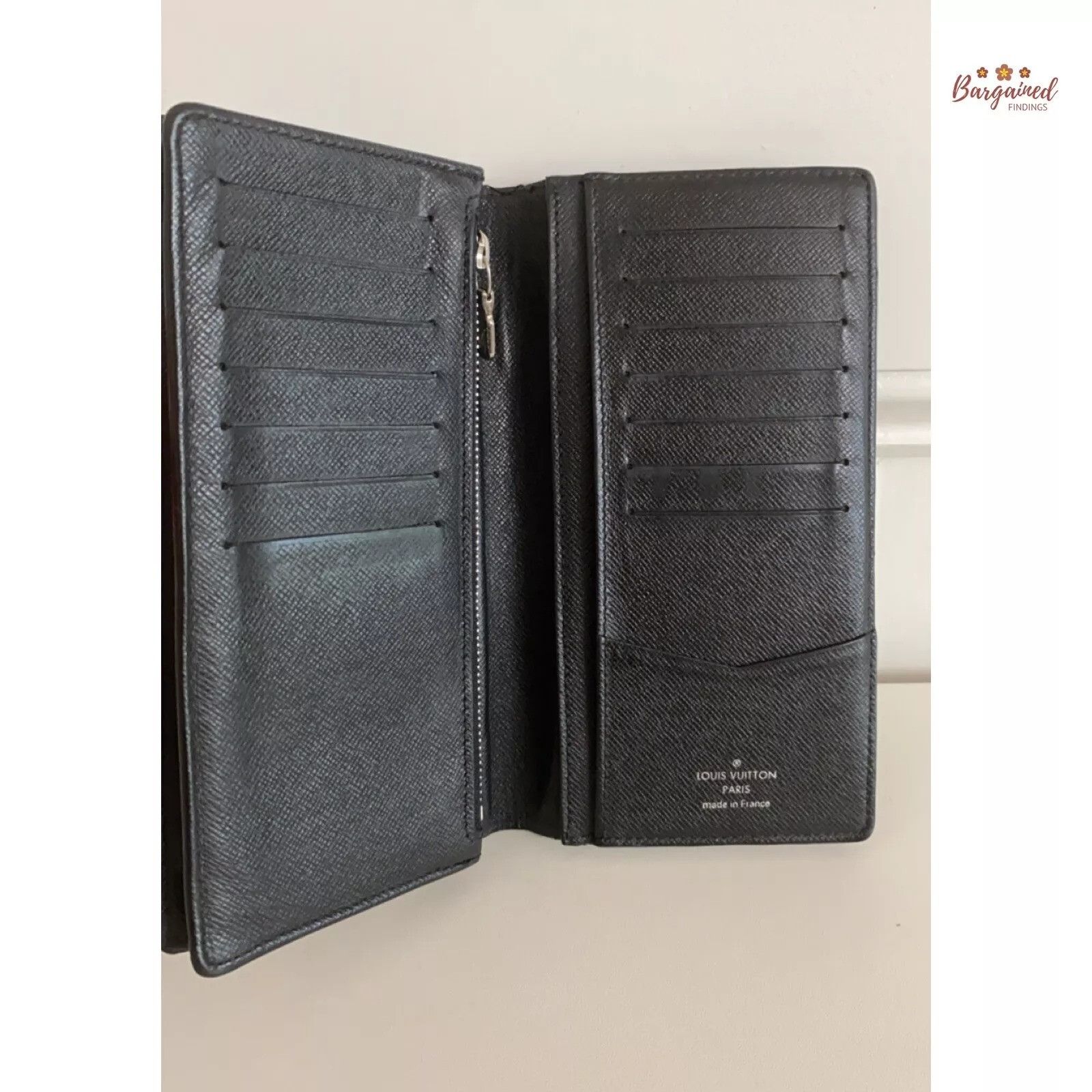 Louis Vuitton Louis Vuitton Damier Graphite Canvas Leather Brazza Wallet Size ONE SIZE - 8 Thumbnail