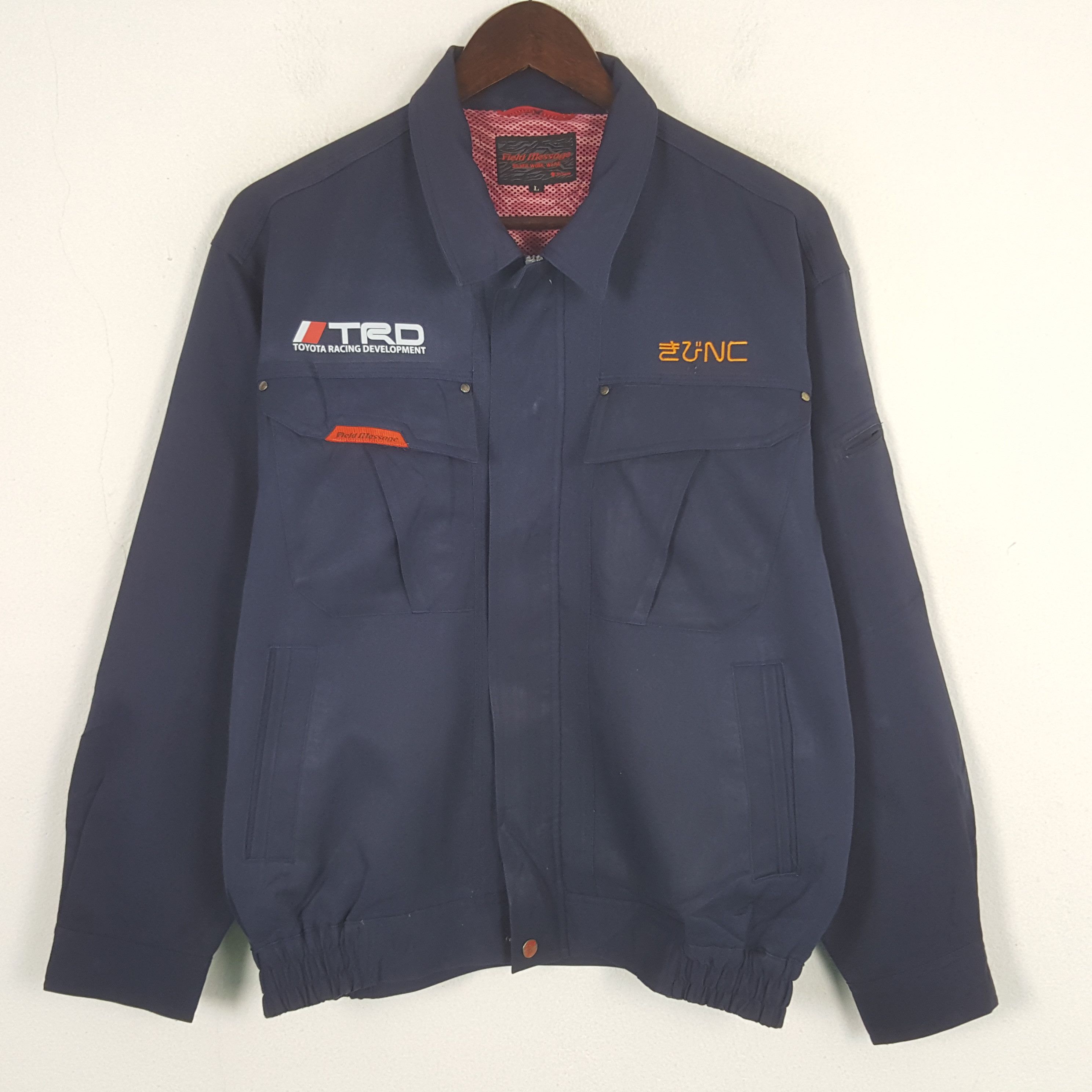 Japanese Brand × Vintage Vintage Toyota Racing TRD Custom Art Worker Jacket Size US L / EU 52-54 / 3 - 3 Thumbnail