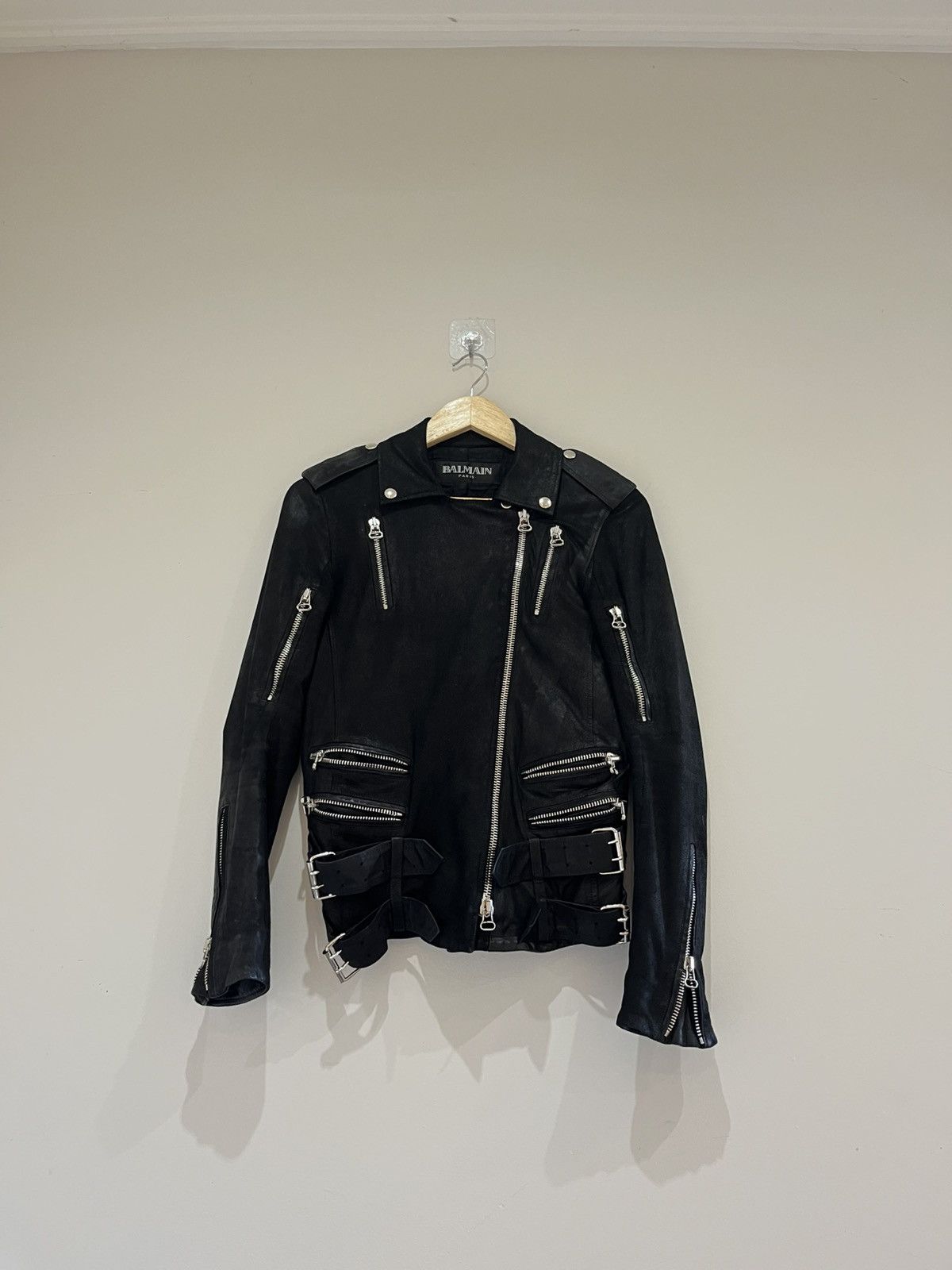 Balmain Balmain F/W 2010 Suede Biker Jacker Size XS / US 0-2 / IT 36-38 - 2 Thumbnail