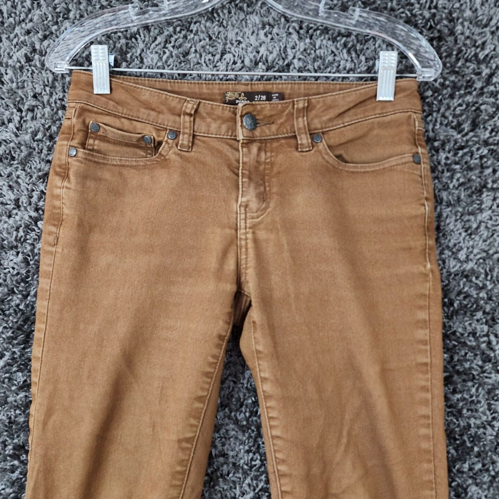 Prana prAna Jeans Women Skinny Brown Size 2 Stretchy 30in Inseam Womens Size 26" / US 2 / IT 38 - 2 Thumbnail