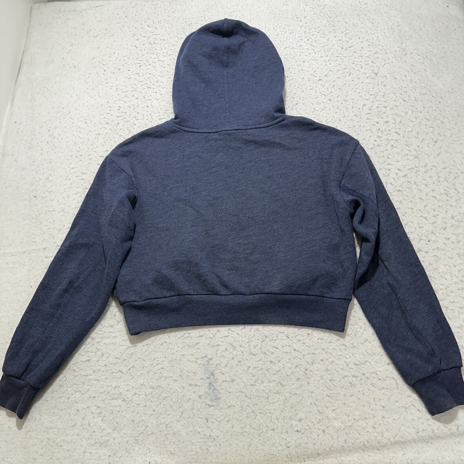Forever 21 Forever 21 Small Cropped Hoodie Navy Blue Sweatshirt Size S / US 4 / IT 40 - 10 Thumbnail