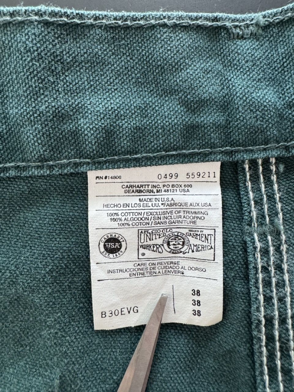 Carhartt Vintage Carhartt Shorts Size US 38 / EU 54 - 6 Thumbnail