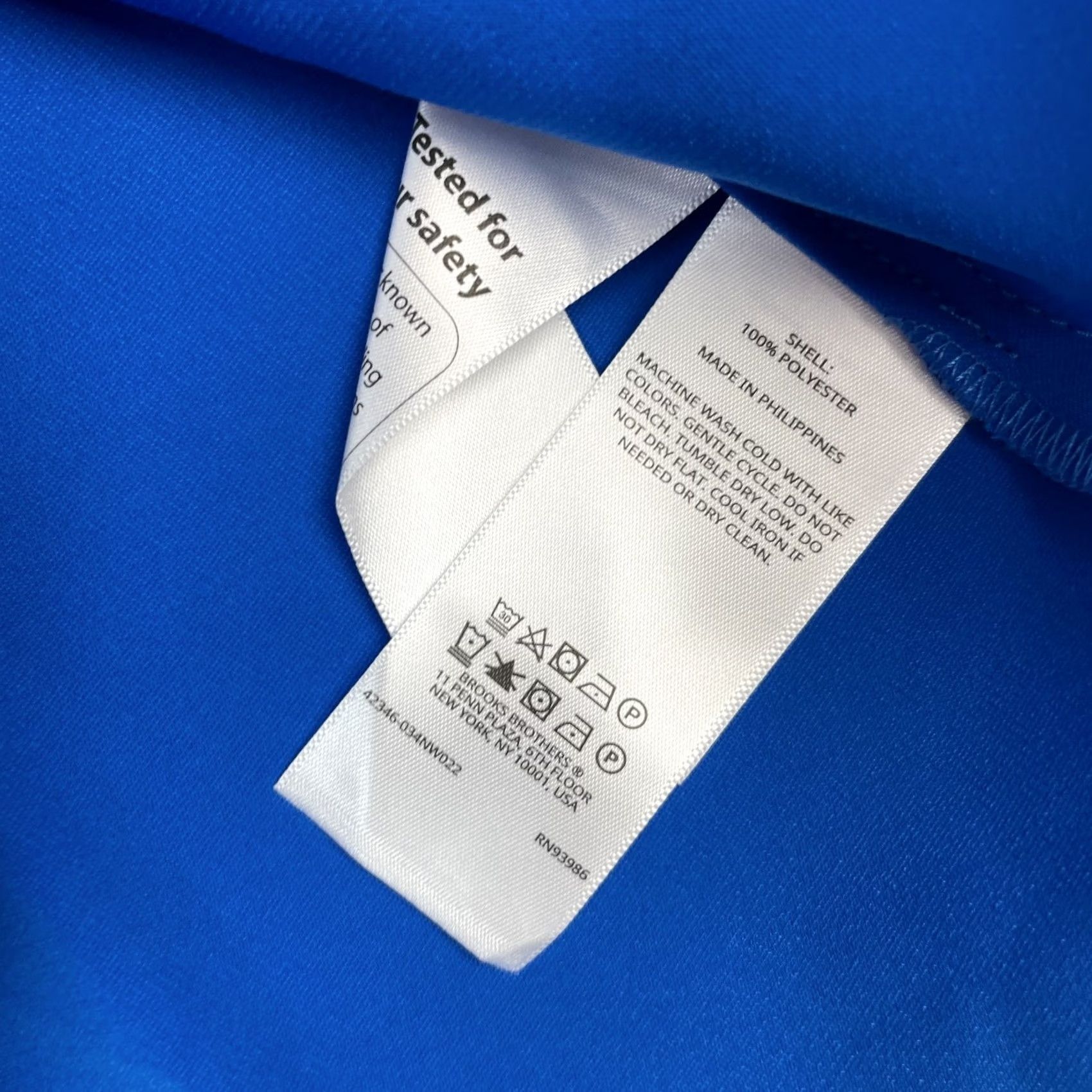 Brooks Brothers Brooks Brothers Top Womens L Blue United Airlines Flight Attendant Employee Shirt Blouse Short Sleeve V-Neck Buttonwork Pleated Size L / US 10 / IT 46 - 4 Thumbnail
