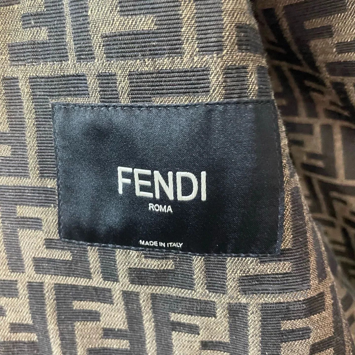 Fendi fendi printed leather jacket with hood. Size US L / EU 52-54 / 3 - 3 Thumbnail