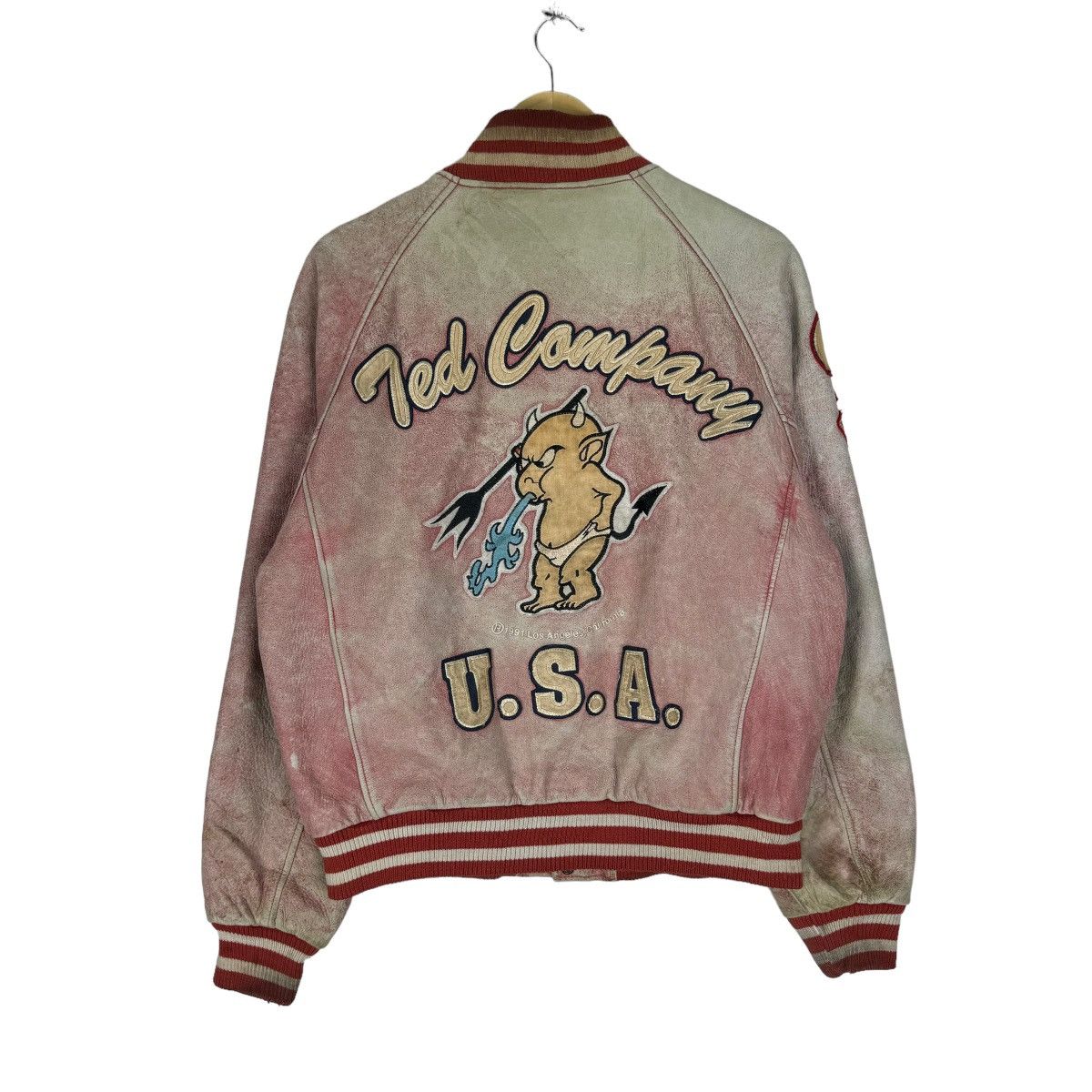 Tedman ☀️TED COMPANY LIMITED 1991 VARSITY LEATHER JACKET Size US M / EU 48-50 / 2 - 1 Thumbnail