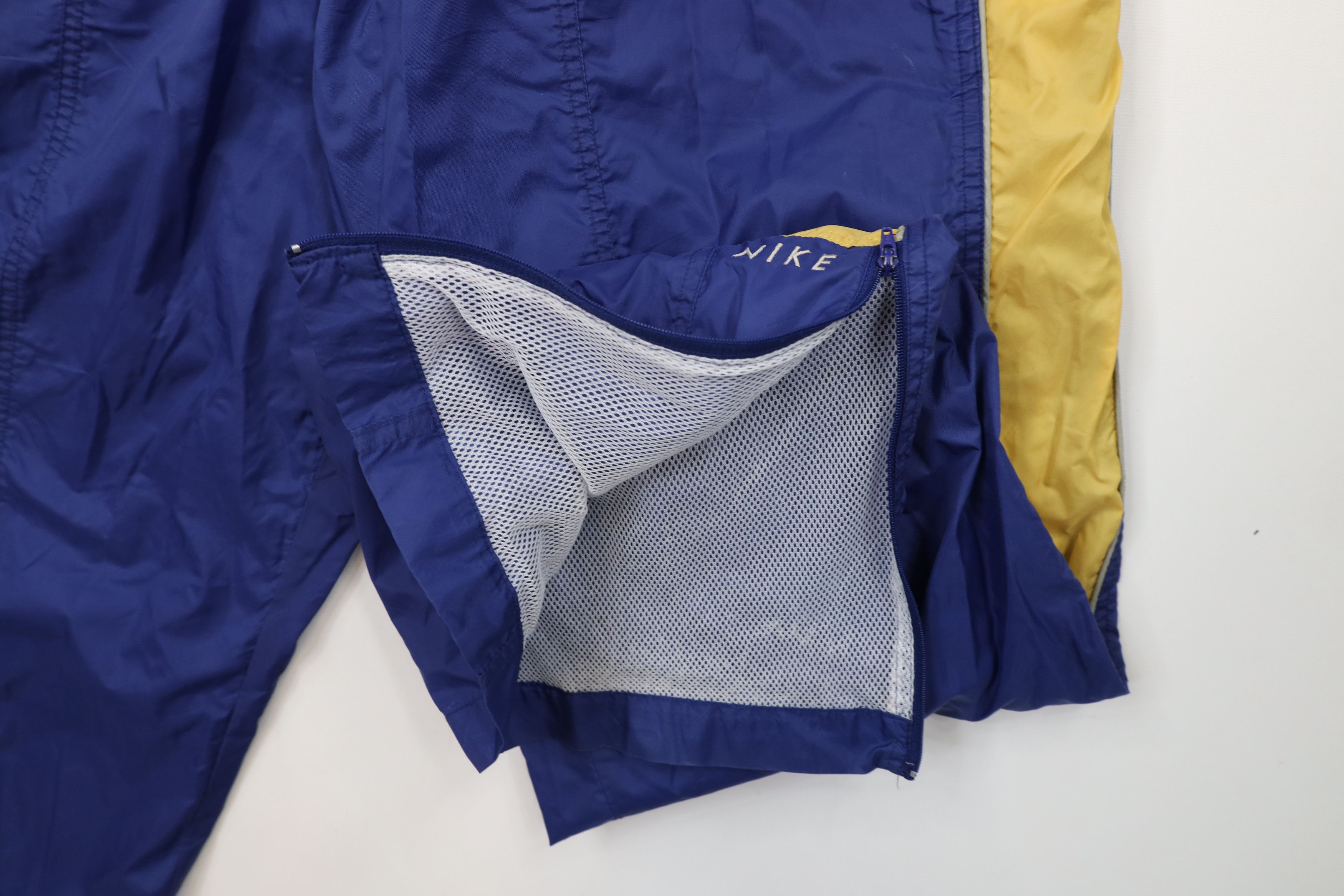 Nike × Vintage Vintage 90s Nike Swoosh Lined Wide Leg Windbreaker Pants Size US 40 / EU 56 - 7 Thumbnail