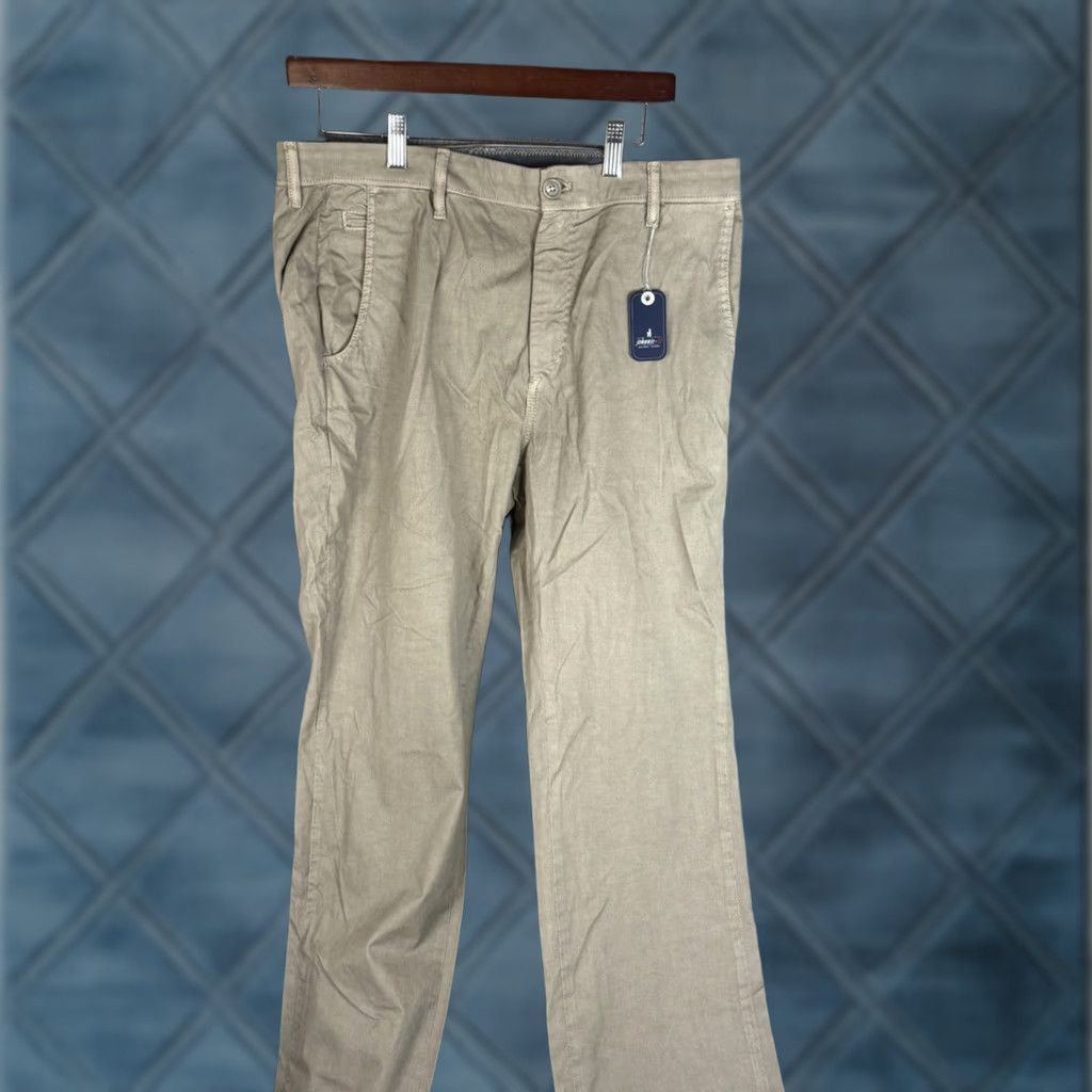 johnnie-O VINTAGE? No. Johnnie-O Pants Mens 35x34 Khaki Stretch Casual Chino 5 Pocket Cotton Beige Size US 35 - 1 Thumbnail