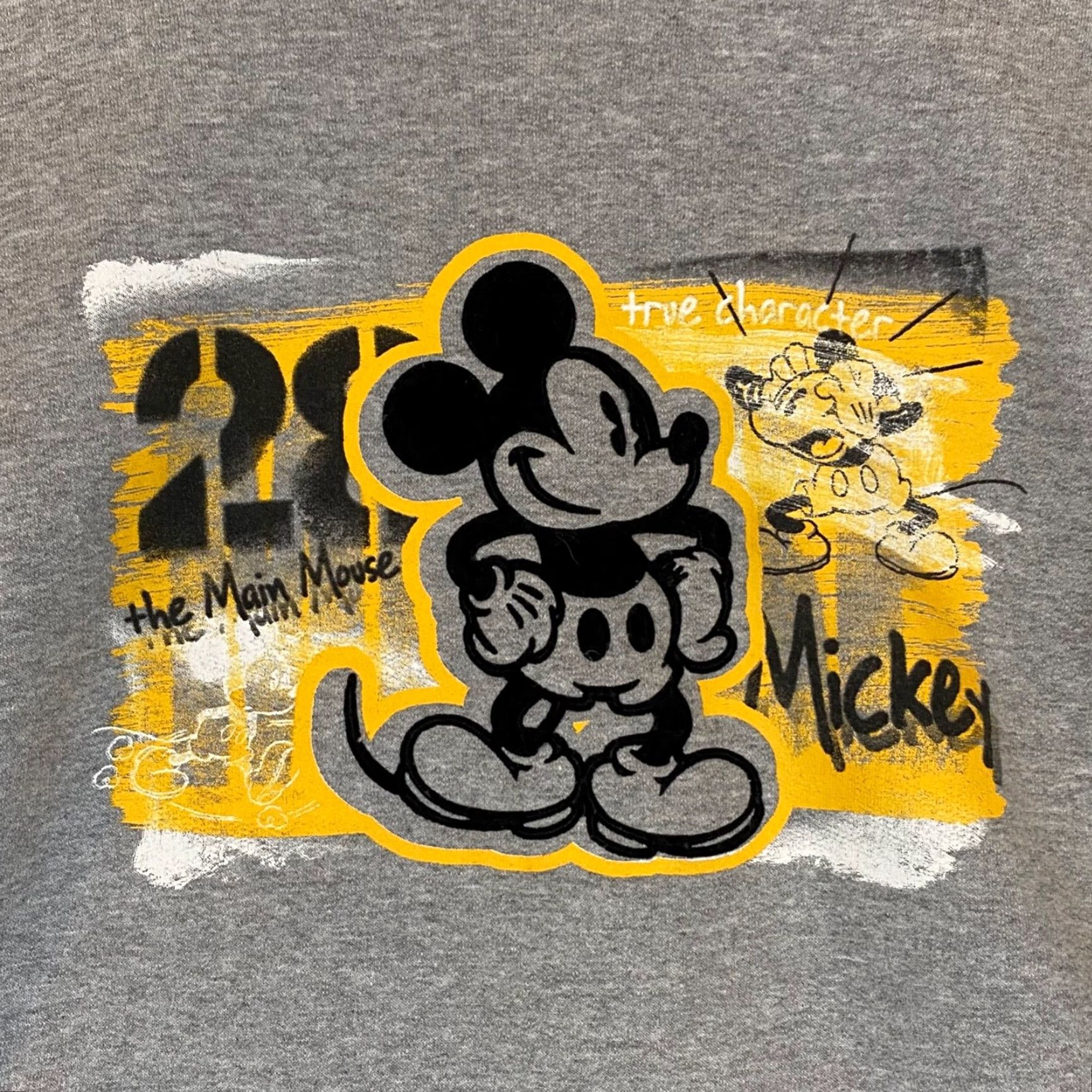 Disney Disney Sweatshirt Mens Large Gray Crewneck Pullover Mickey Main Mouse Jacket Coat Size US L / EU 52-54 / 3 - 2 Thumbnail