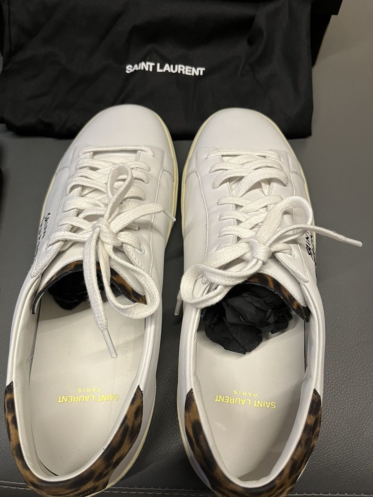 Saint Laurent Paris Super Runway Brand New Saint Laurent Logo Moon Plus Sneaker Size US 11.5 / EU 44-45 - 19 Thumbnail