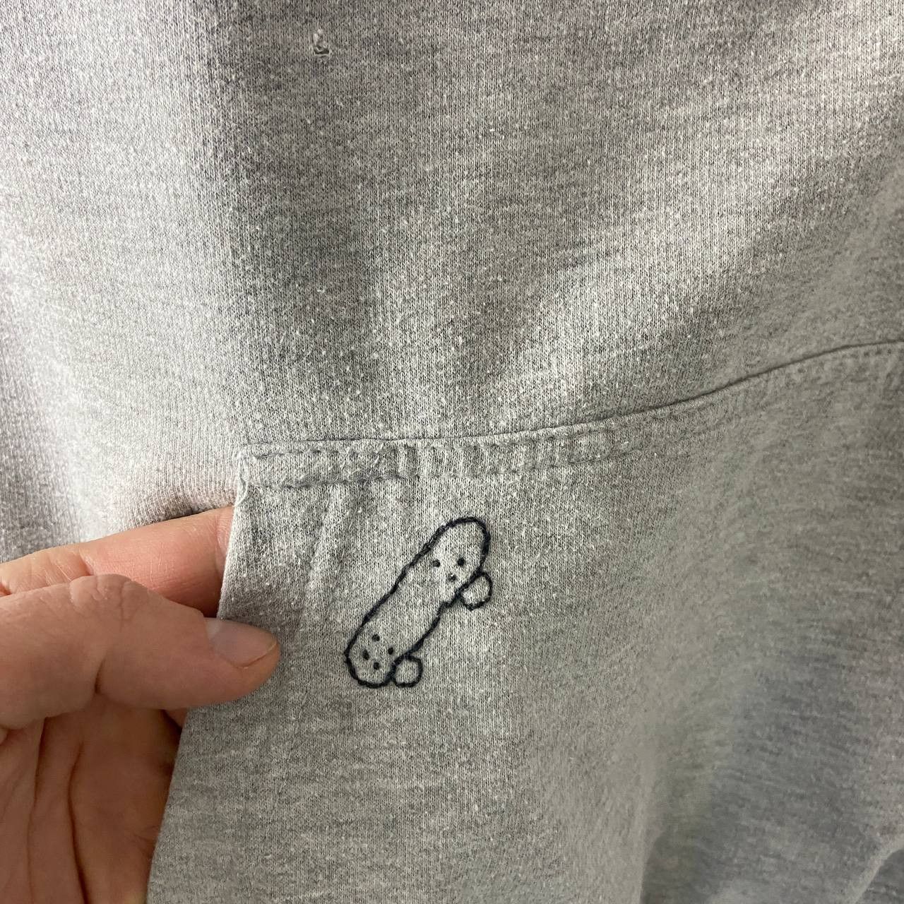 Vintage Skate Hoodie Vintage Fuck Embroindered Logo Grey Oversized Size US M / EU 48-50 / 2 - 3 Thumbnail