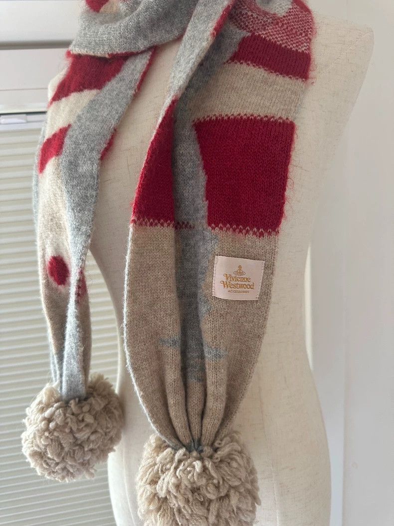 Vivienne Westwood Vivienne Westwood Hairy ball style knit scarf Size ONE SIZE - 3 Thumbnail