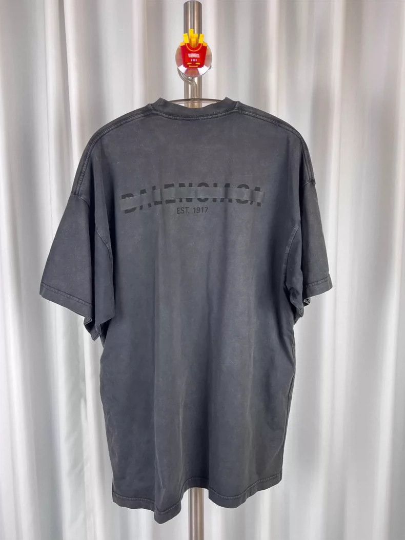 Balenciaga Balenciaga Black cover tape logo short sleeve Size US S / EU 44-46 / 1 - 2 Thumbnail