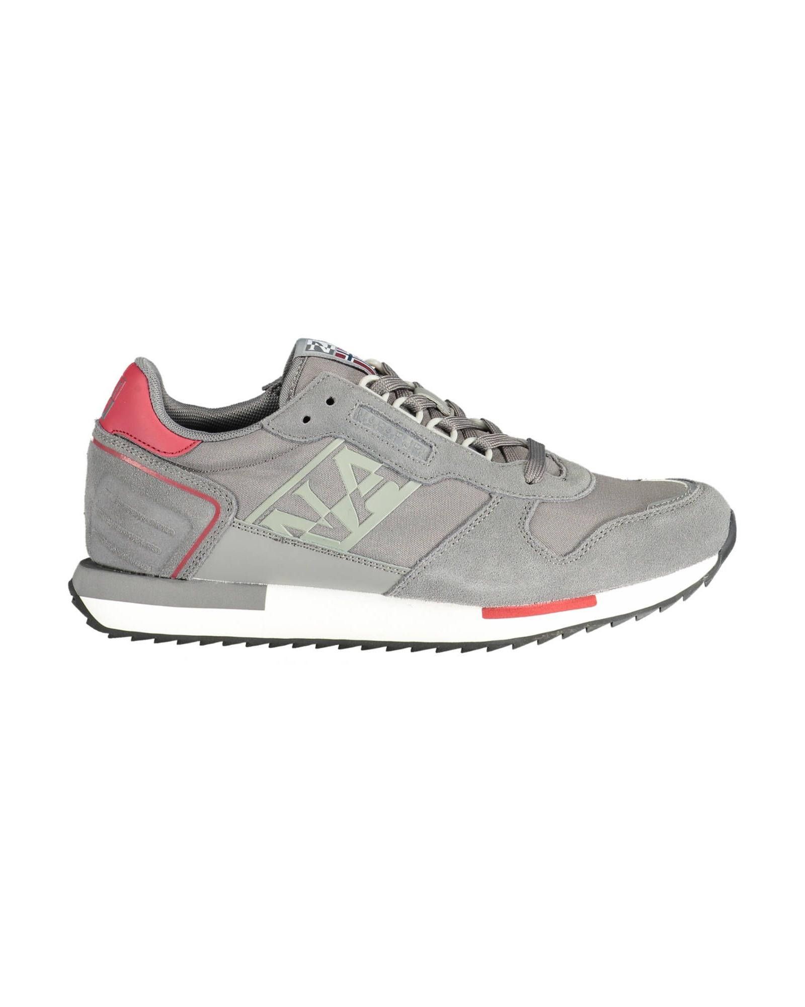 image of Napapijri Contrast Logo Sneaker in Grey, Men's (Size 9)