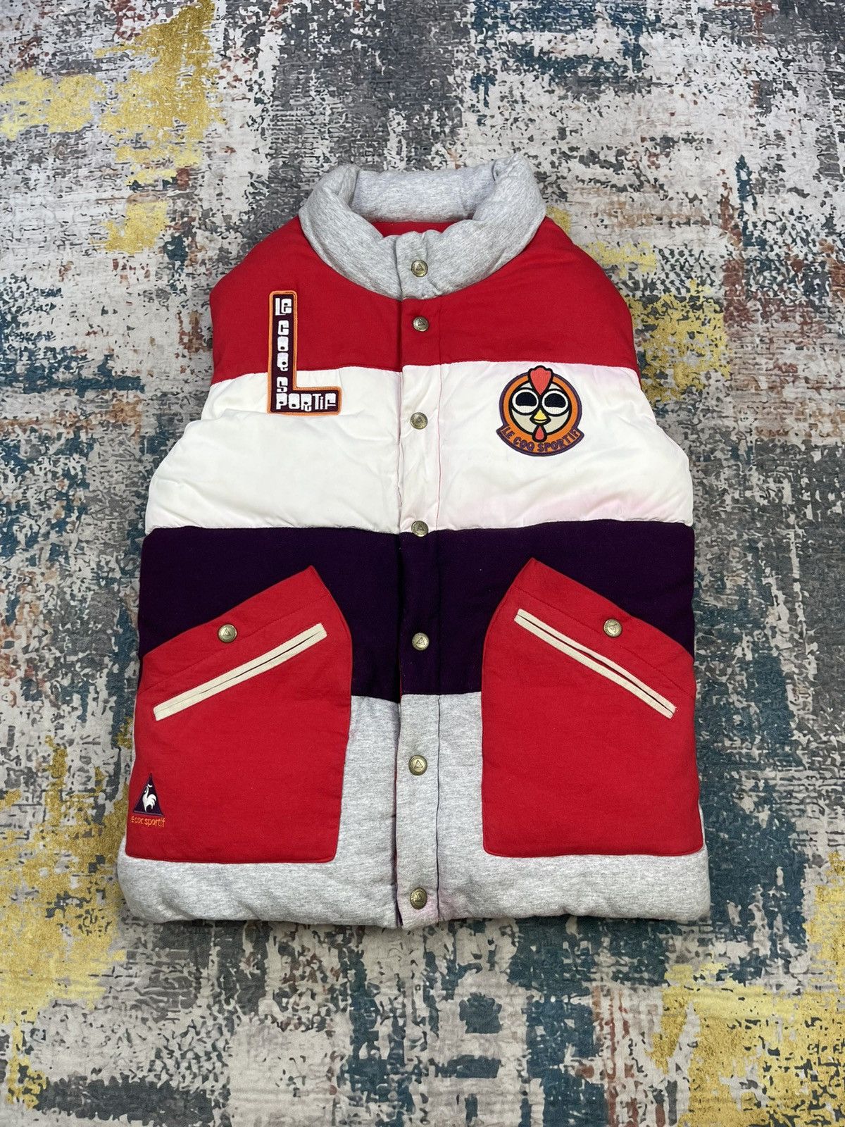 Le Coq Sportif Le Coq Sportif Back Hit Puffer Vest Size US L / EU 52-54 / 3 - 1 Thumbnail