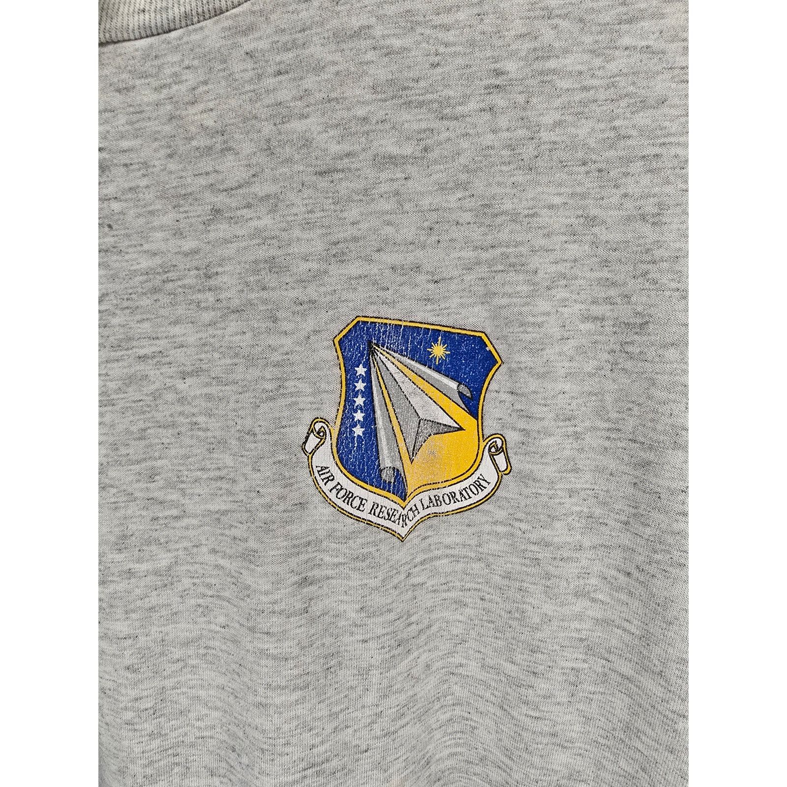 Jerzees × Vintage Air Force Research Laboratory Gray L Military Science Tee Size US L / EU 52-54 / 3 - 2 Thumbnail