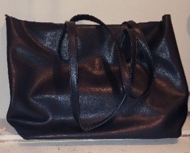 The Unbranded Brand Genuine Leather Color Block Mid-Sized Tote Size ONE SIZE - 11 Thumbnail