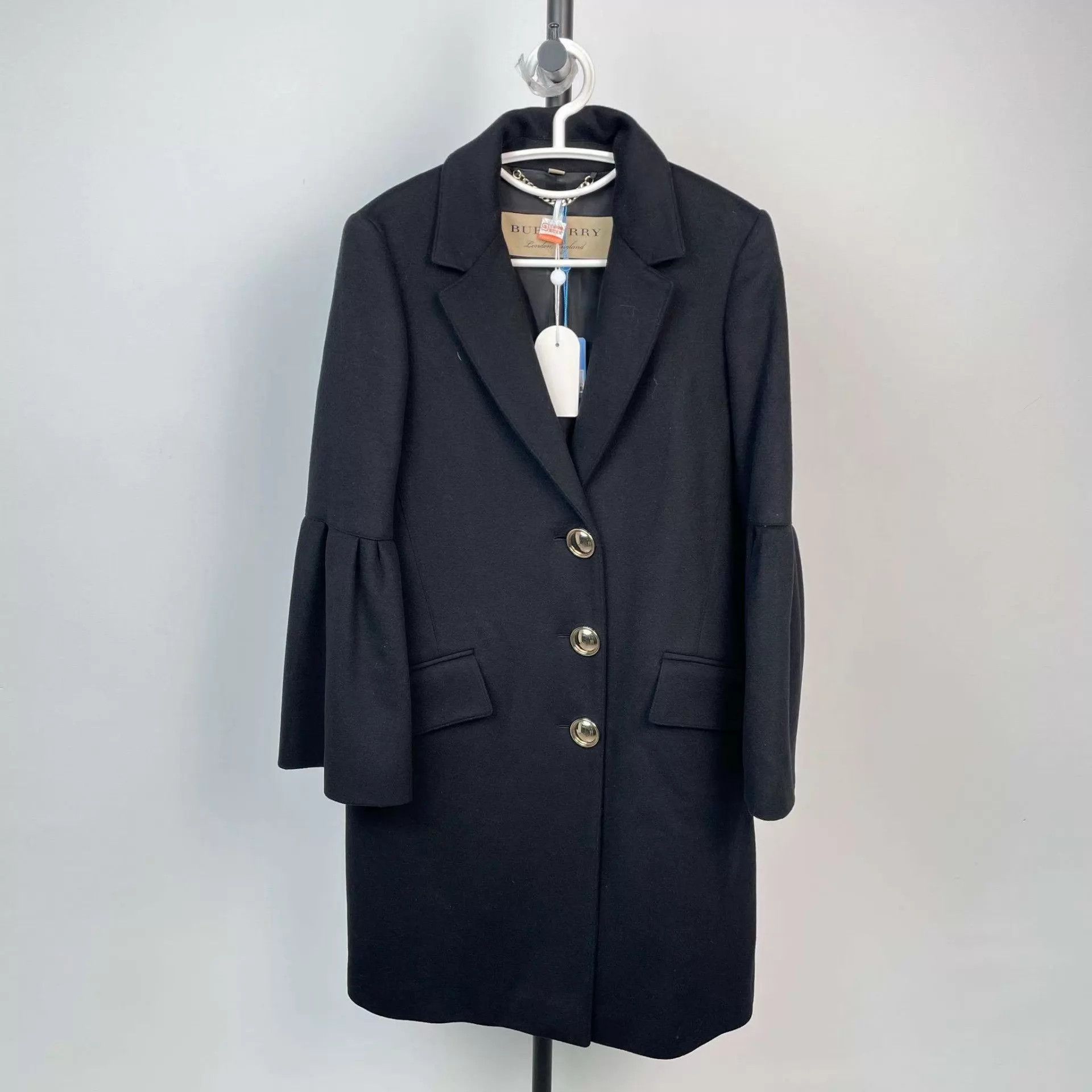 Burberry Burberry Wool Coat Black Size 6 Size XS / US 0-2 / IT 36-38 - 1 Thumbnail