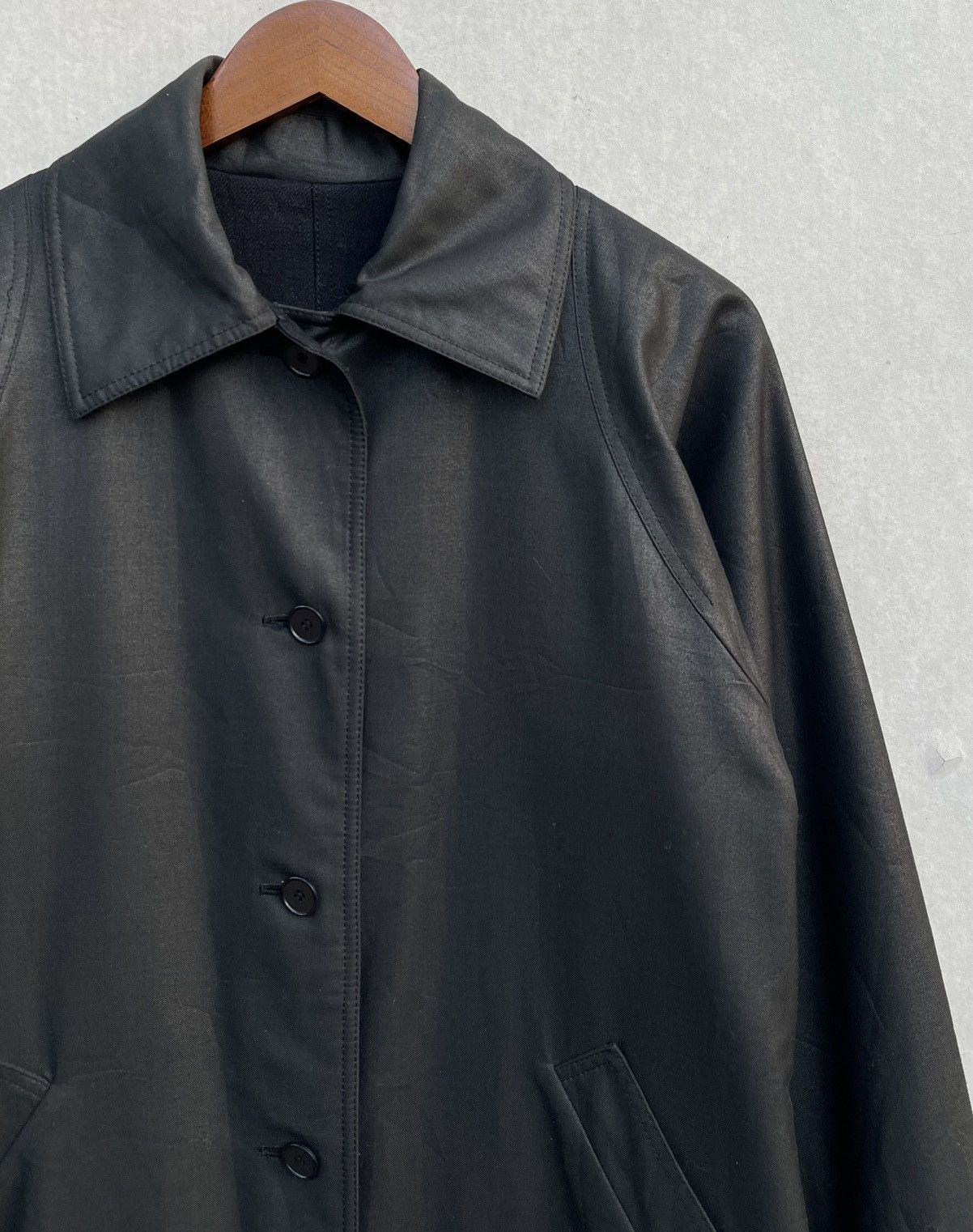 Givenchy 🔥VINTAGE GIVENCHY BLACK METALLIC/WOOL REVERSIBLE JACKET Size US M / EU 48-50 / 2 - 15 Thumbnail