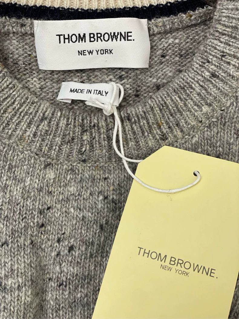 Thom Browne Thom browne Gray stripe Christmas puppy round-neck wool sea Size US L / EU 52-54 / 3 - 5 Thumbnail