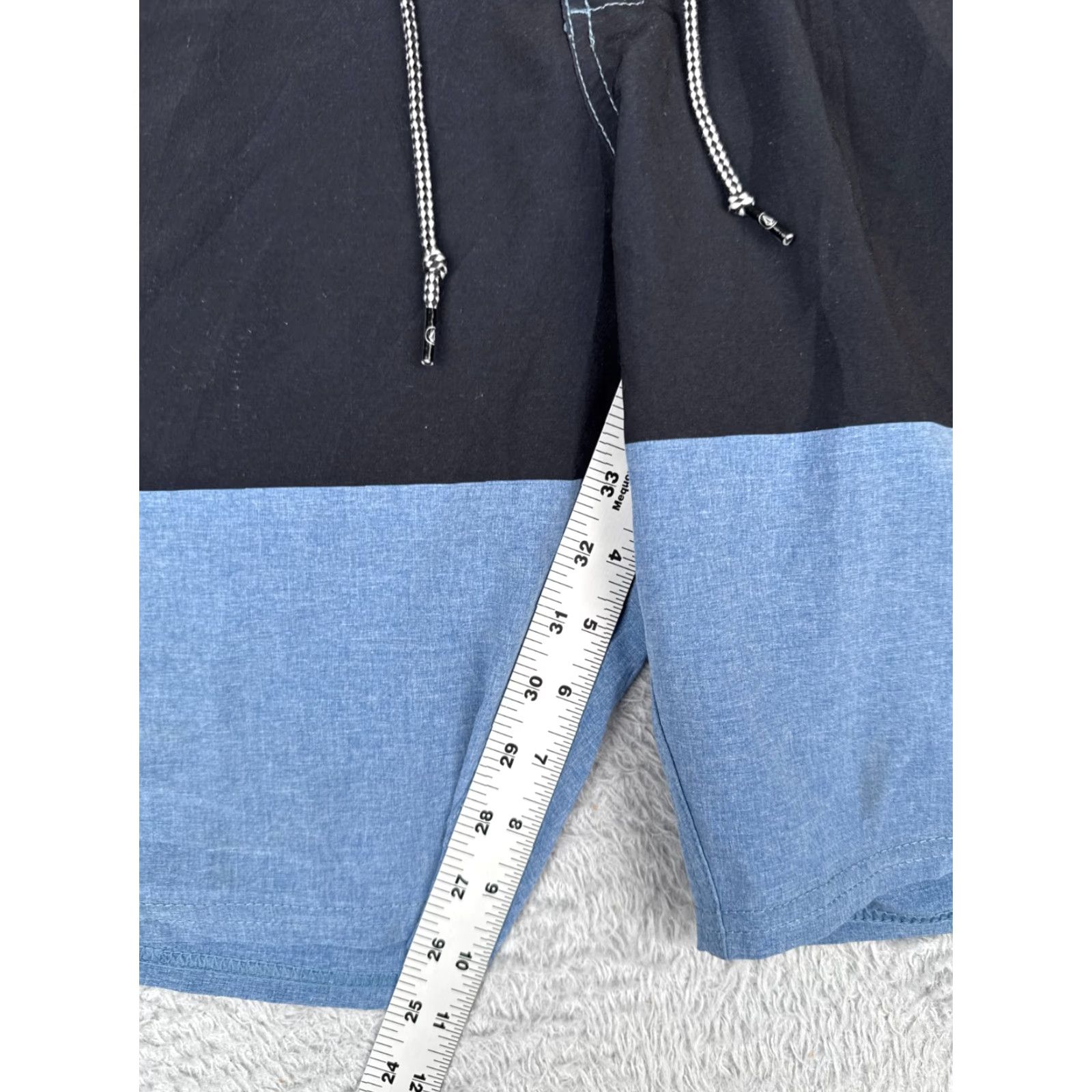 Volcom Volcom Swim Trunks Mens 33 Blue Black Stripe Board Shorts Beach Surf 33x10 Mens Men’s Beach Volcom Board Shorts 33 Blue Stripe Size US 33 - 6 Thumbnail