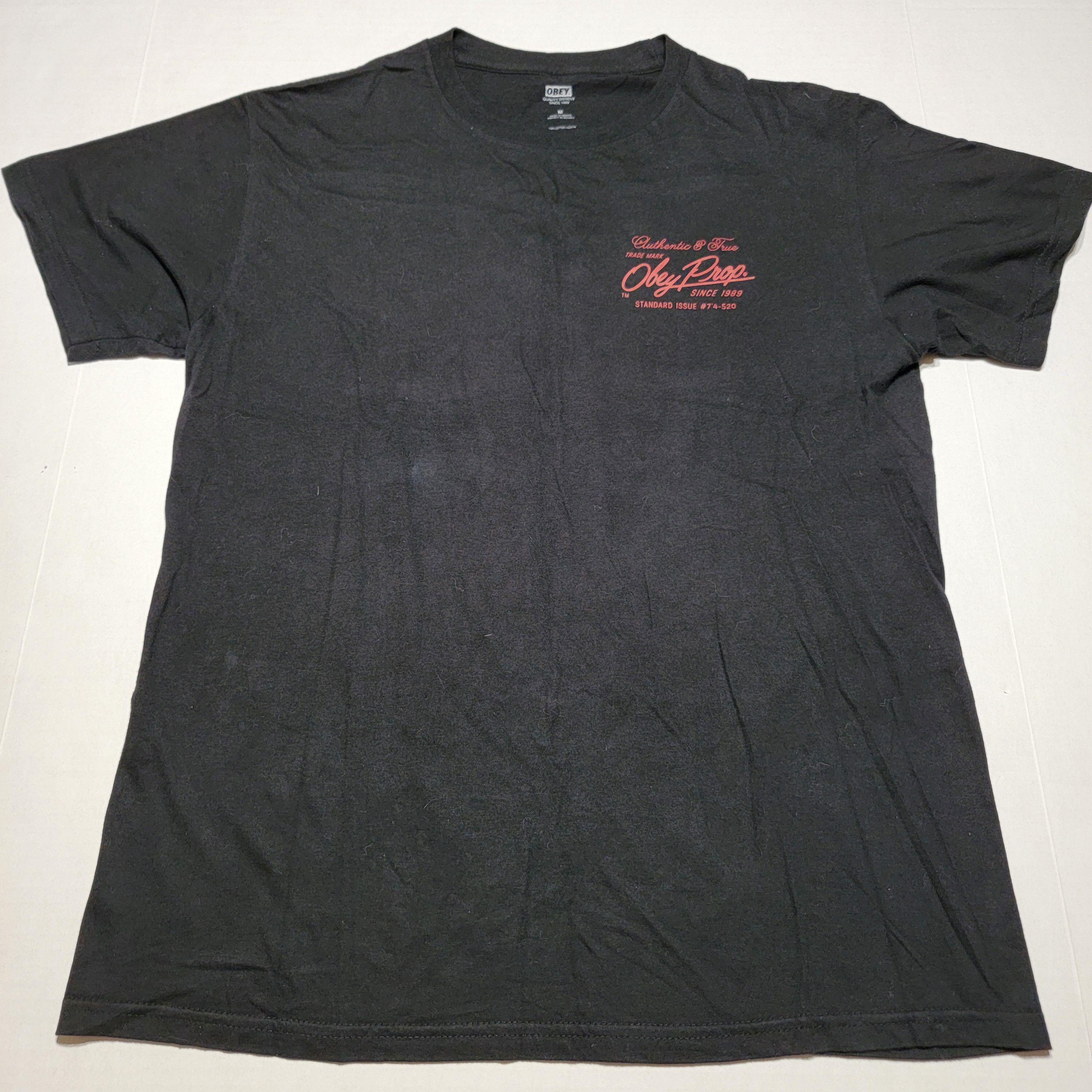 Obey Obey Graphic Trademark SS Black Tee - Size Medium Size US M / EU 48-50 / 2 - 1 Thumbnail