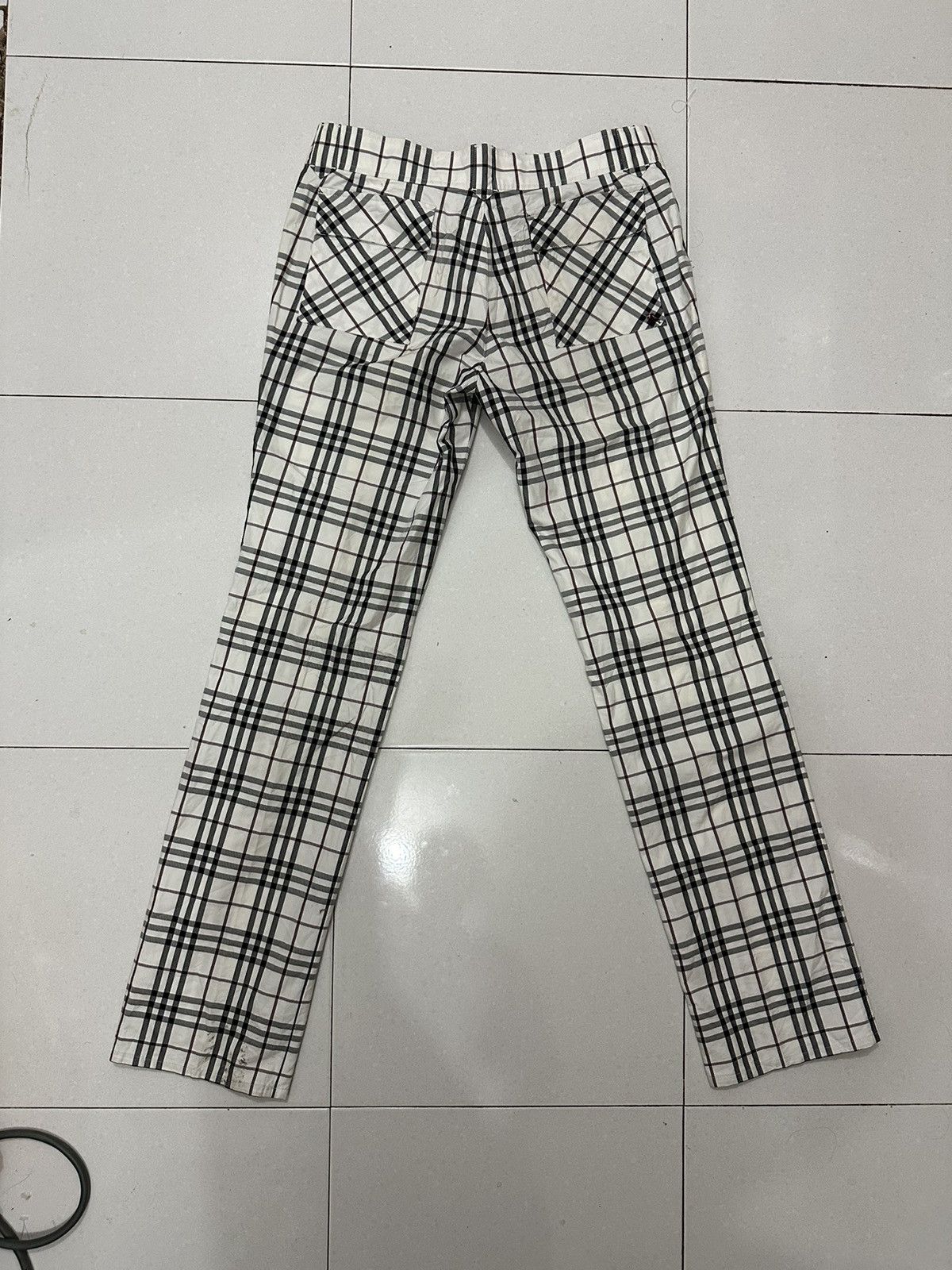Burberry × Vintage Burberry Nova Check Pants Size 33 Size US 33 - 2 Thumbnail