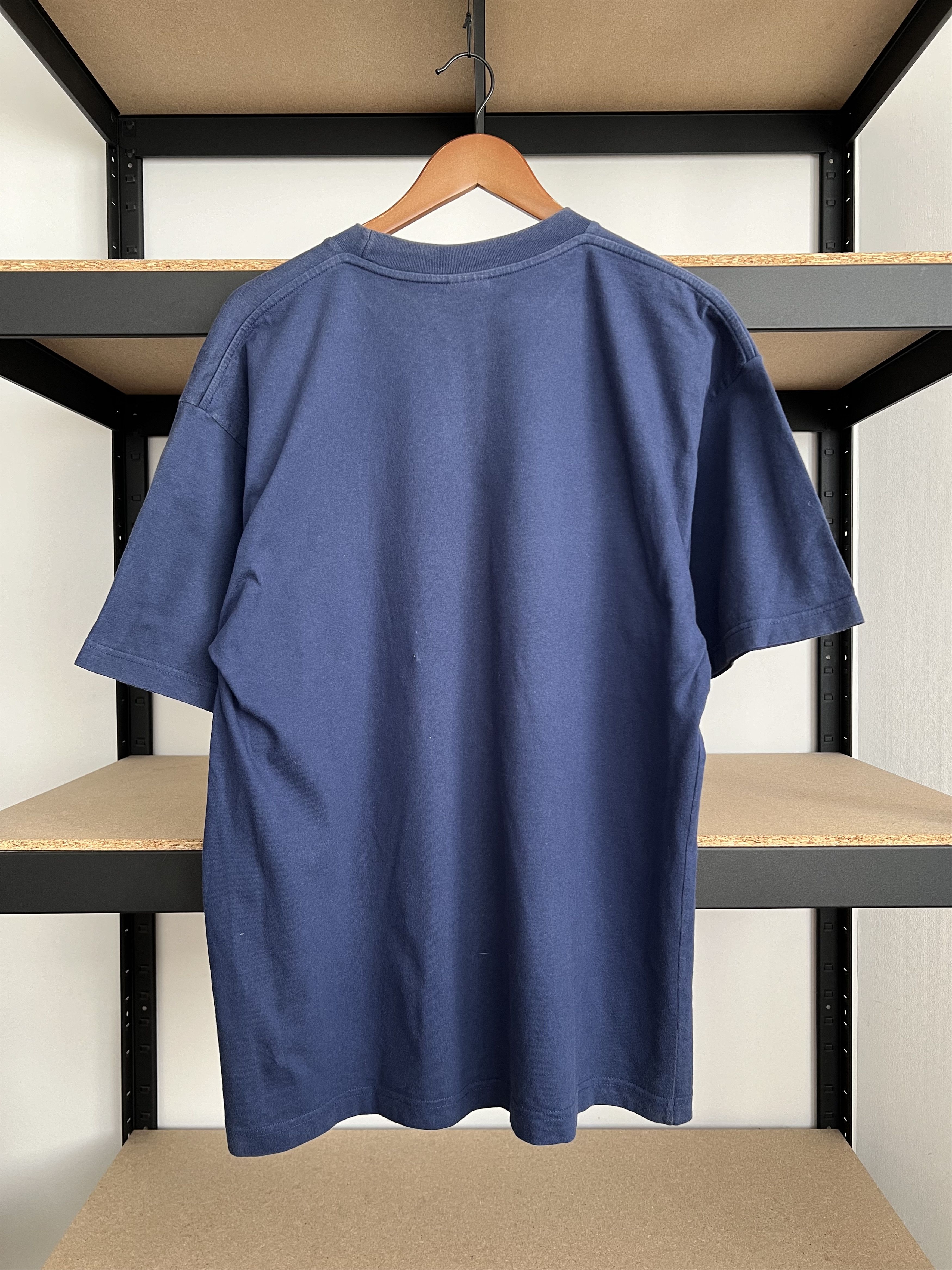 Nike Vintage 90s Nike Blue T-shirt Size US L / EU 52-54 / 3 - 2 Thumbnail