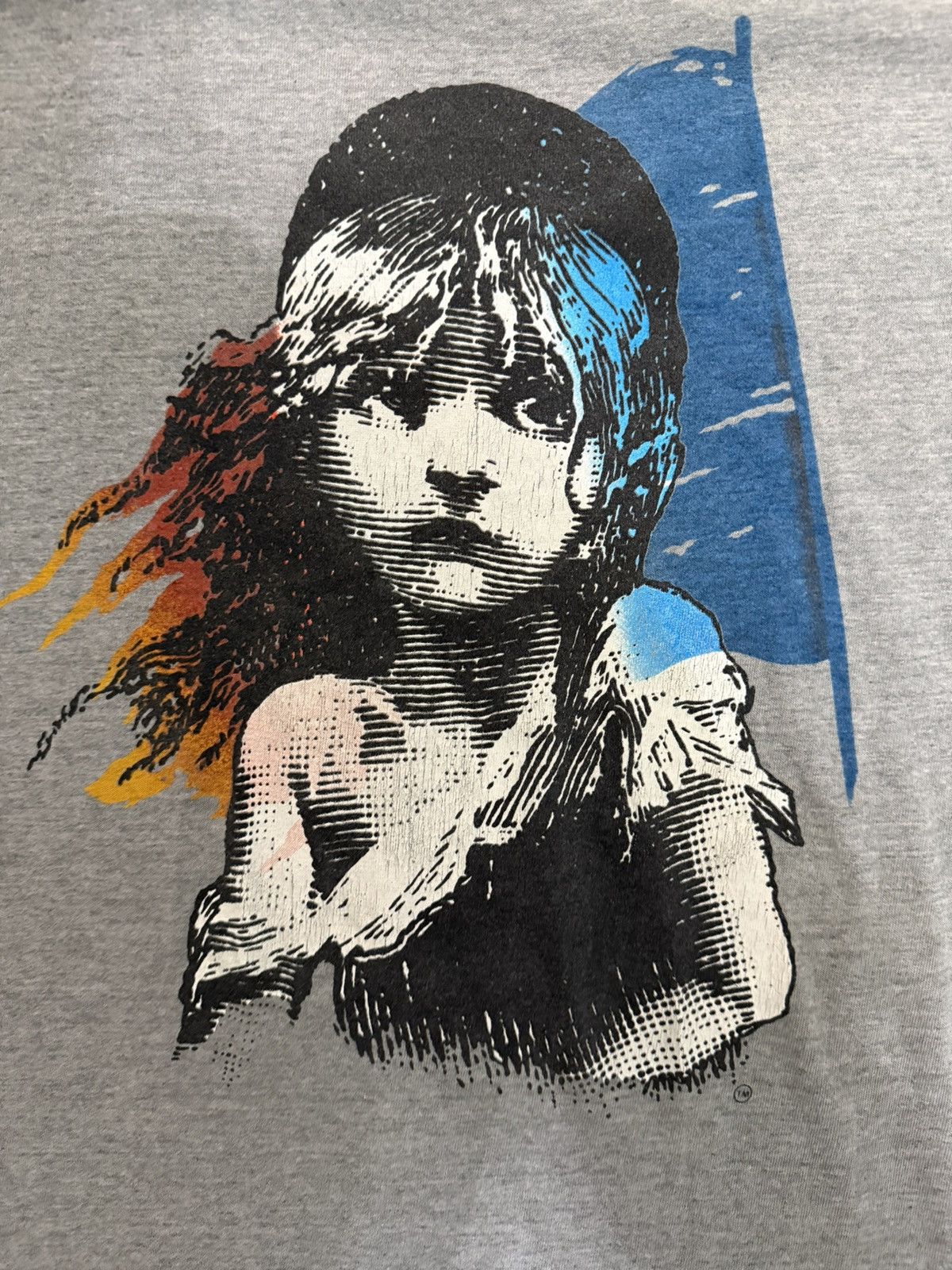 Hanes Les Miserables Gray Single Stitch Broadway Graphic T-Shirt Size US L / EU 52-54 / 3 - 3 Thumbnail