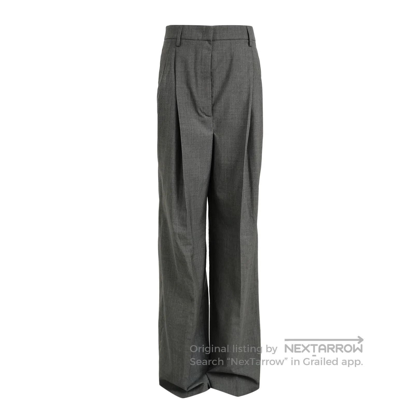 Prada Prada Gray Wool Trousers Size 36 . Size 22" - 1 Thumbnail