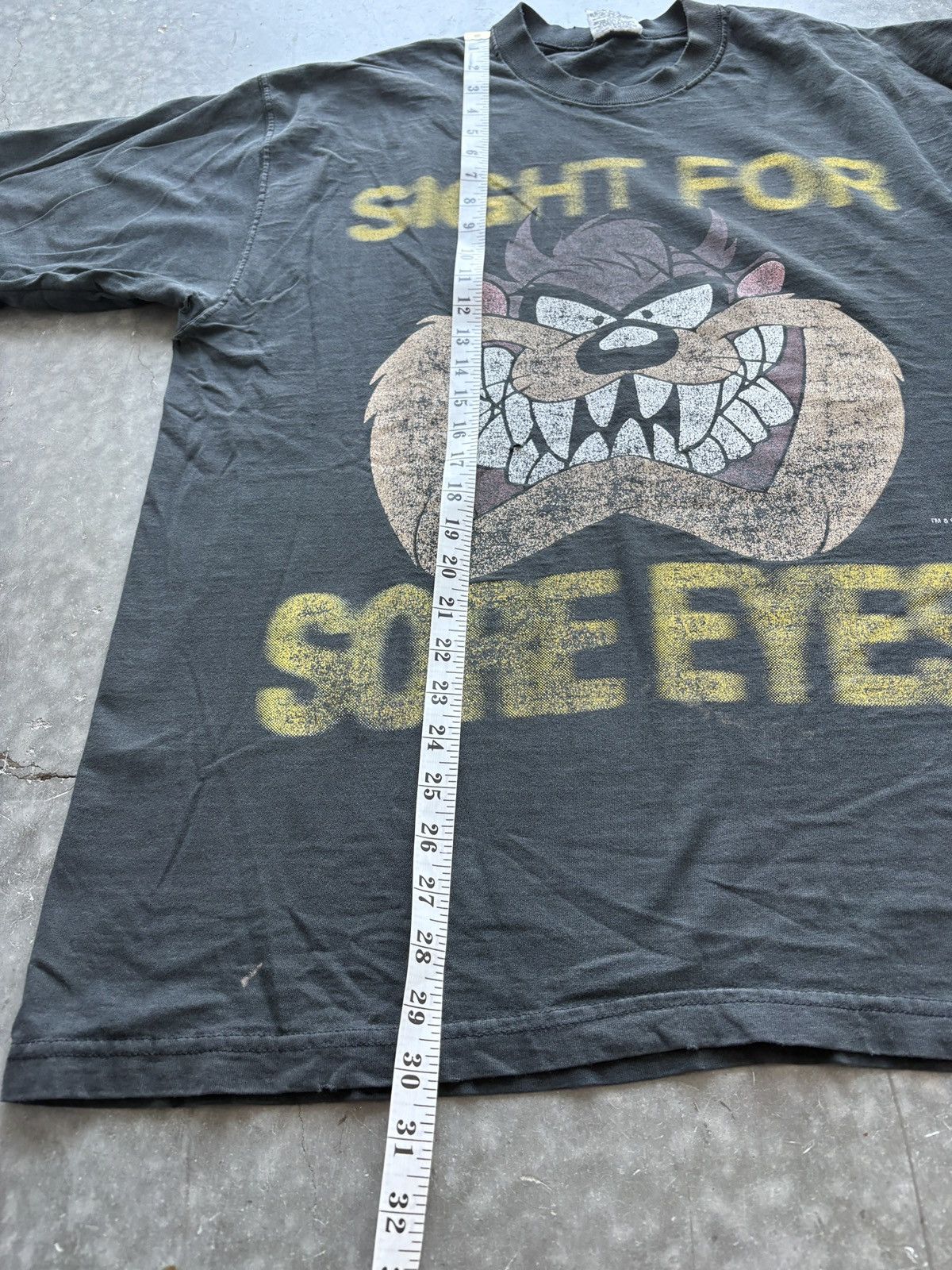 Warner Bros Vintage 90s Tazmanian Devil Graphic Tee Faded Oversized Size US XL / EU 56 / 4 - 11 Thumbnail