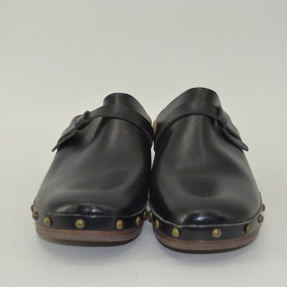 Other Time and Tru Womens Sz 8 Clogs Black Faux Leather Y2K Style Size US 8 / IT 38 - 2 Thumbnail
