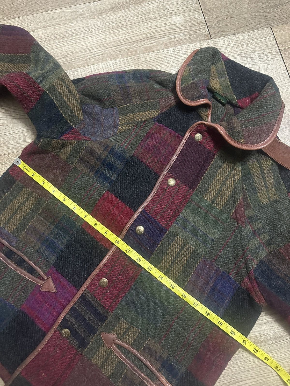 Designer × Il Bisonte × Japanese Brand 🇯🇵 Kapital Style Smile Pocket Checked Wool Jacket Japan Size US M / EU 48-50 / 2 - 12 Thumbnail