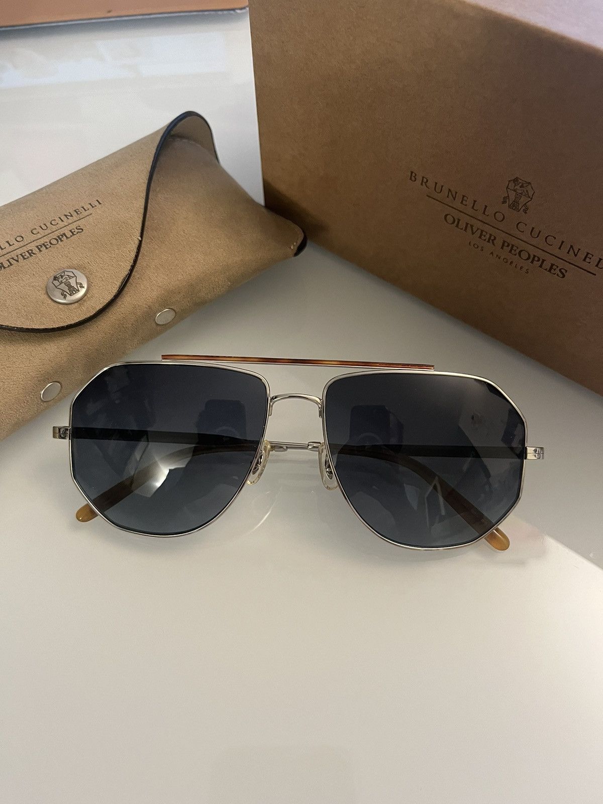 Oliver Peoples Brunello Cucinelli Collection MORALDO 59mm SUN Size ONE SIZE - 12 Thumbnail