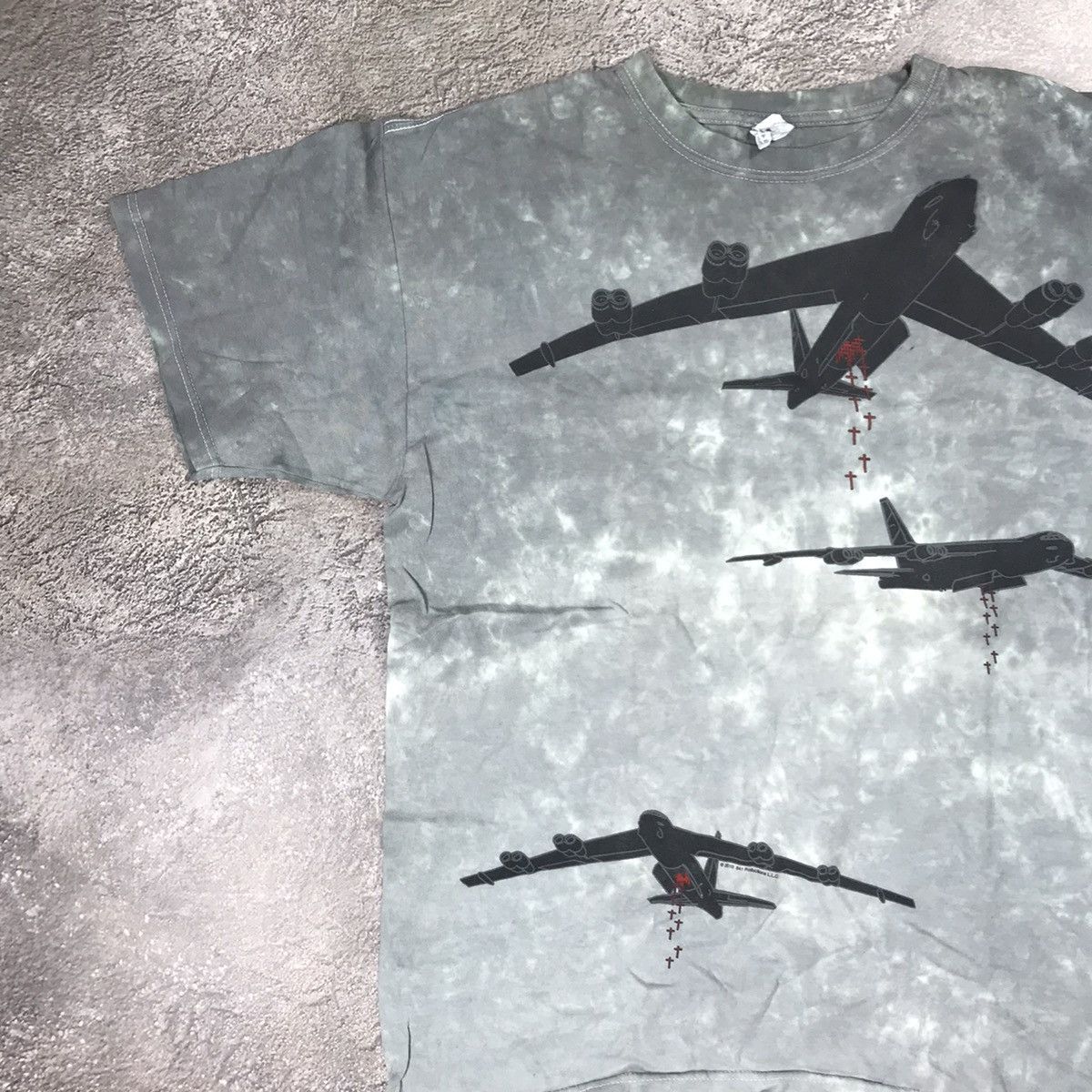 Vintage Vintage Y2K Sun Faded Graphic Tee Aircraft Print Grunge L Size US L / EU 52-54 / 3 - 2 Thumbnail