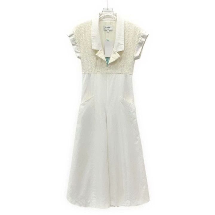 Chanel Chanel Beach Collection White Jumpsuit Size 36" / US 14 / IT 50 - 1 Thumbnail
