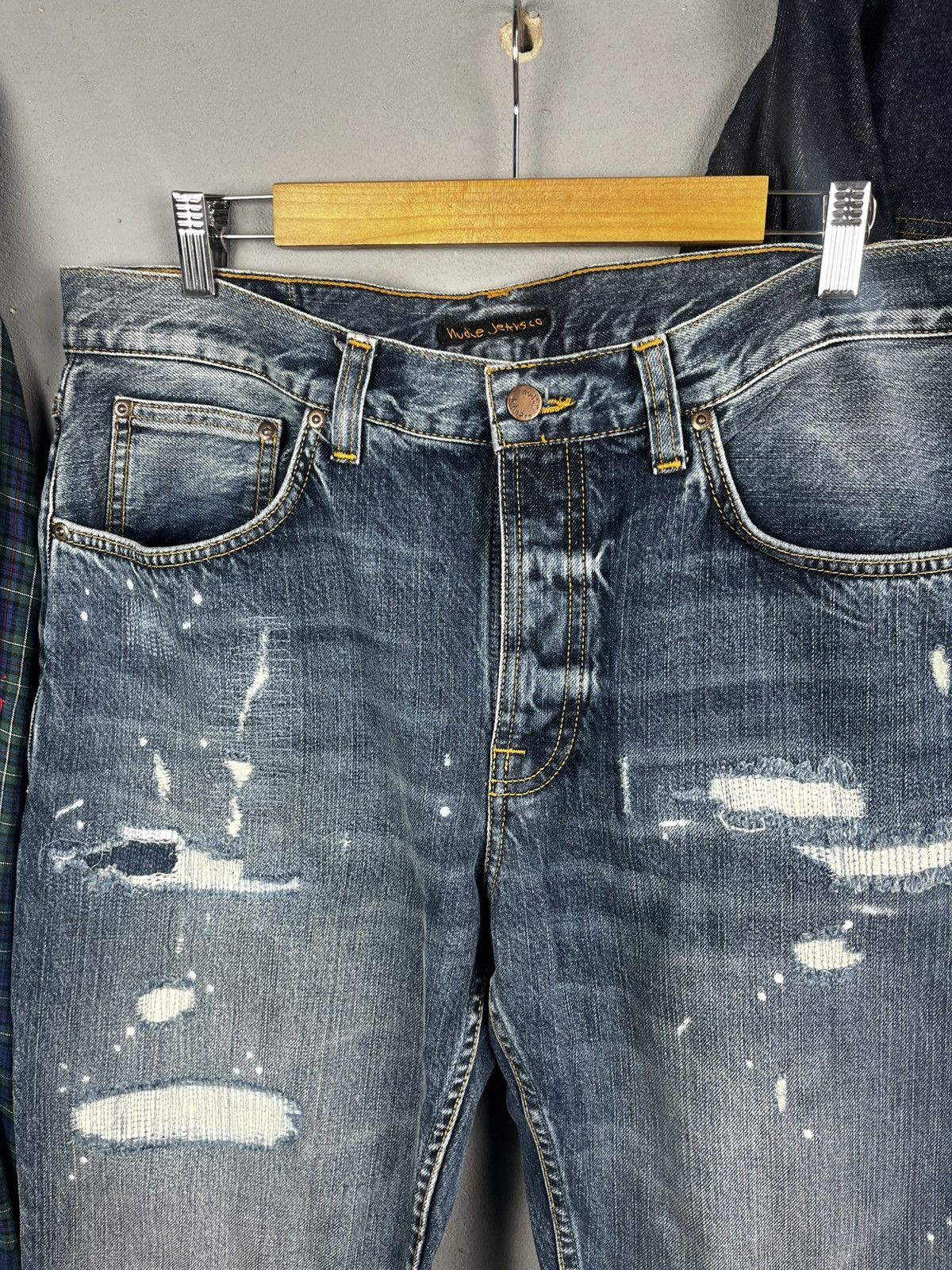 Nudie Jeans Nudie Jeans co denim distressed pants Size US 34 / EU 50 - 4 Thumbnail