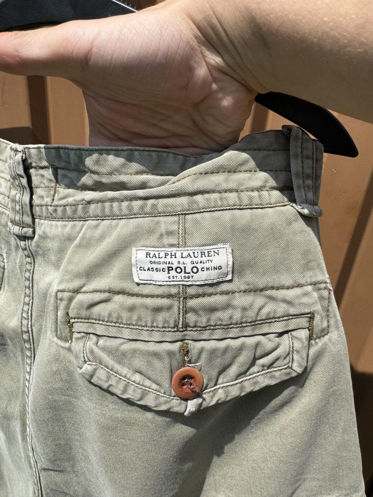 Vintage Vintage Polo Ralph Lauren Cargo Y2k Shorts Size US 33 - 5 Thumbnail