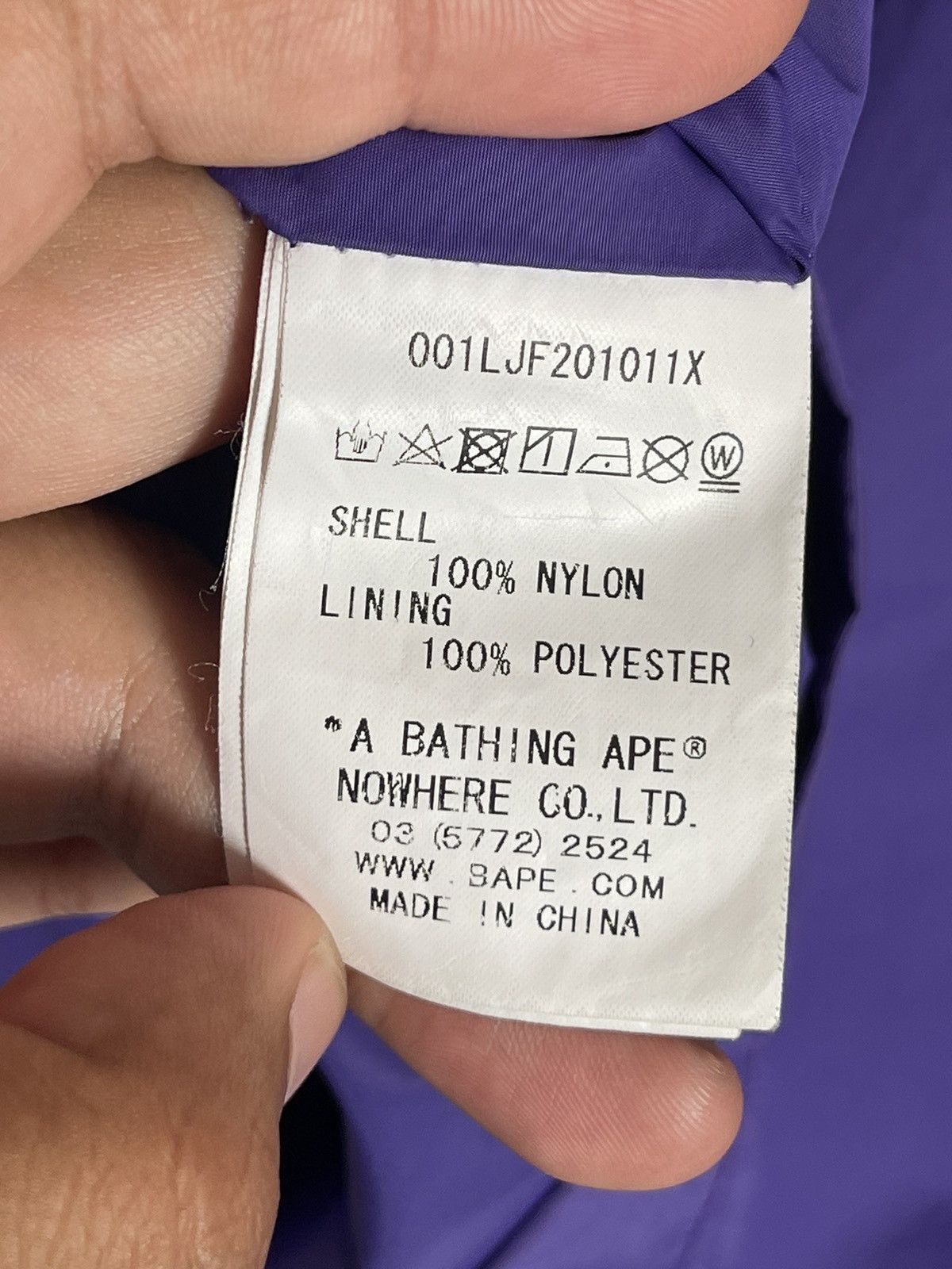 Bape Bape Mad Face College Coach Jacket Purple Size US L / EU 52-54 / 3 - 9 Thumbnail