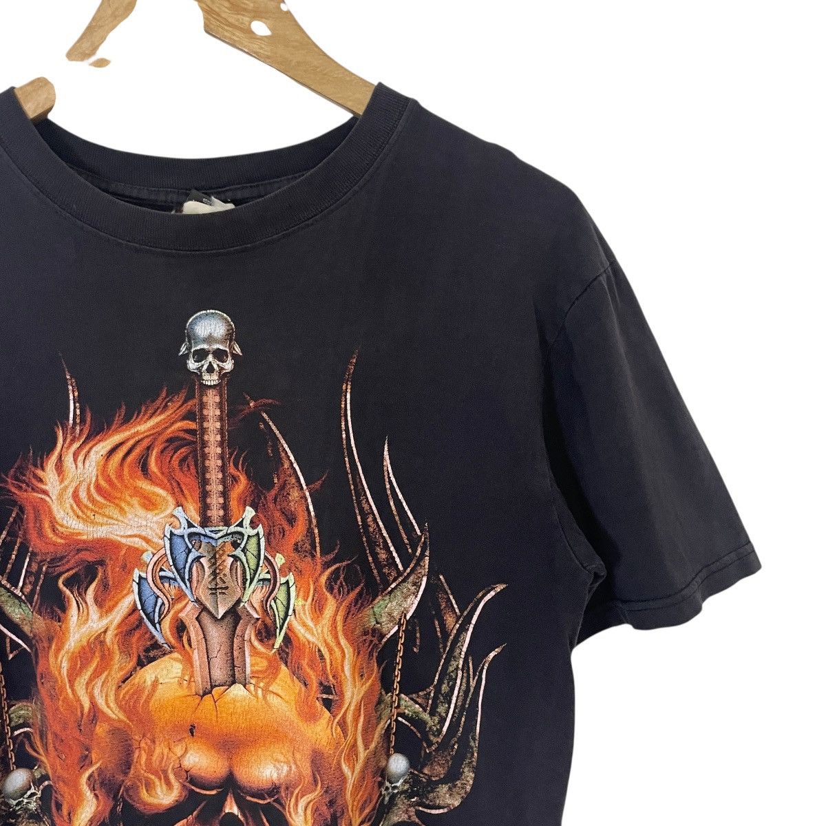 Band Tees Vintage Metal Forge Dead Fire Skull Roll Tee Size US S / EU 44-46 / 1 - 4 Thumbnail