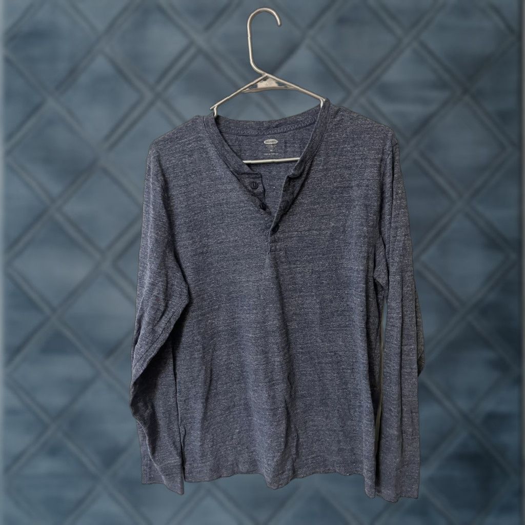 Old Navy Old Navy Men’s Henley Shirt Medium Blue Shirt Mens M Blue Henley Old Navy T-Shirt Size US M / EU 48-50 / 2 - 1 Thumbnail