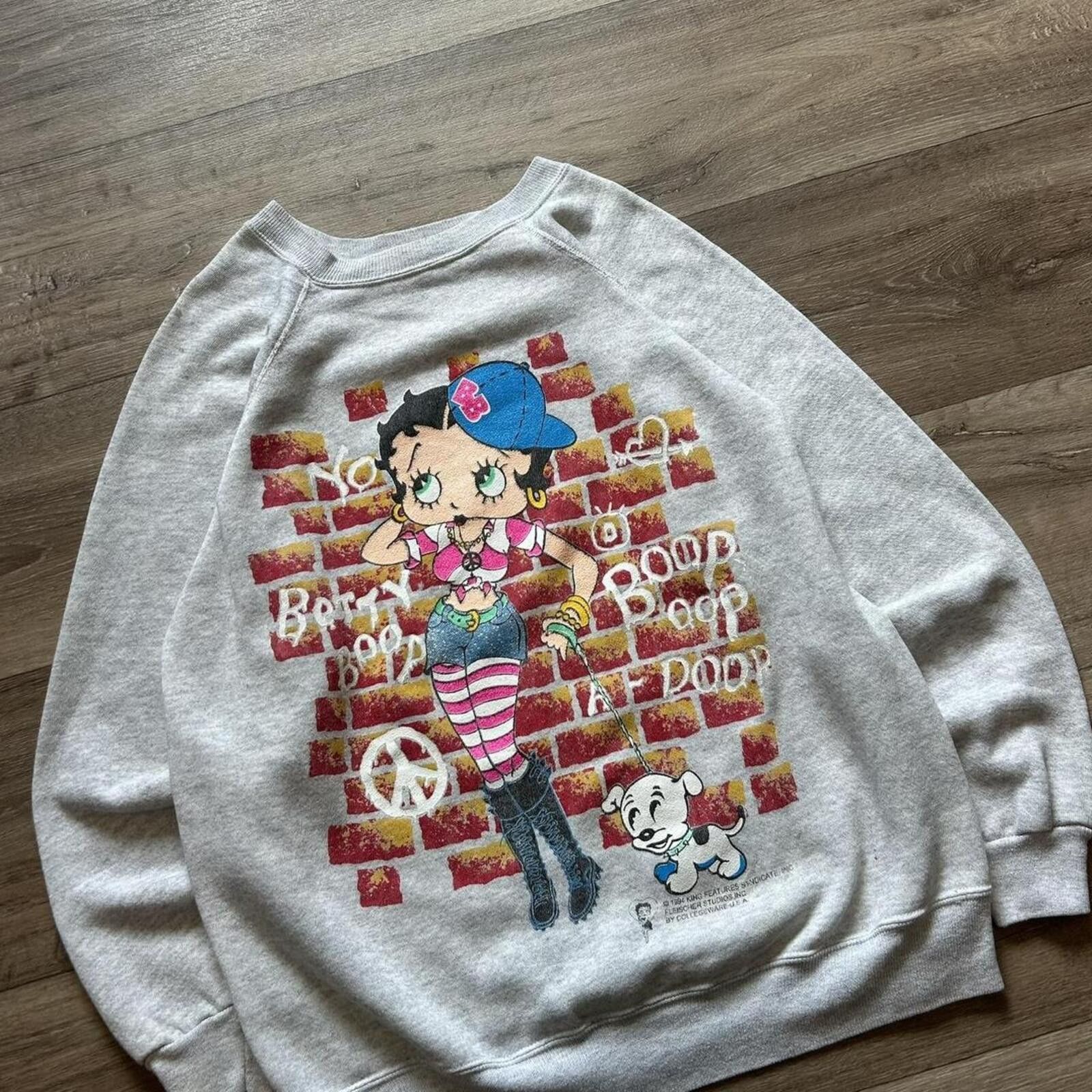 Other Vintage Betty Boop 1994 Grey crewneck sweatshirt size L rare Size US L / EU 52-54 / 3 - 2 Thumbnail