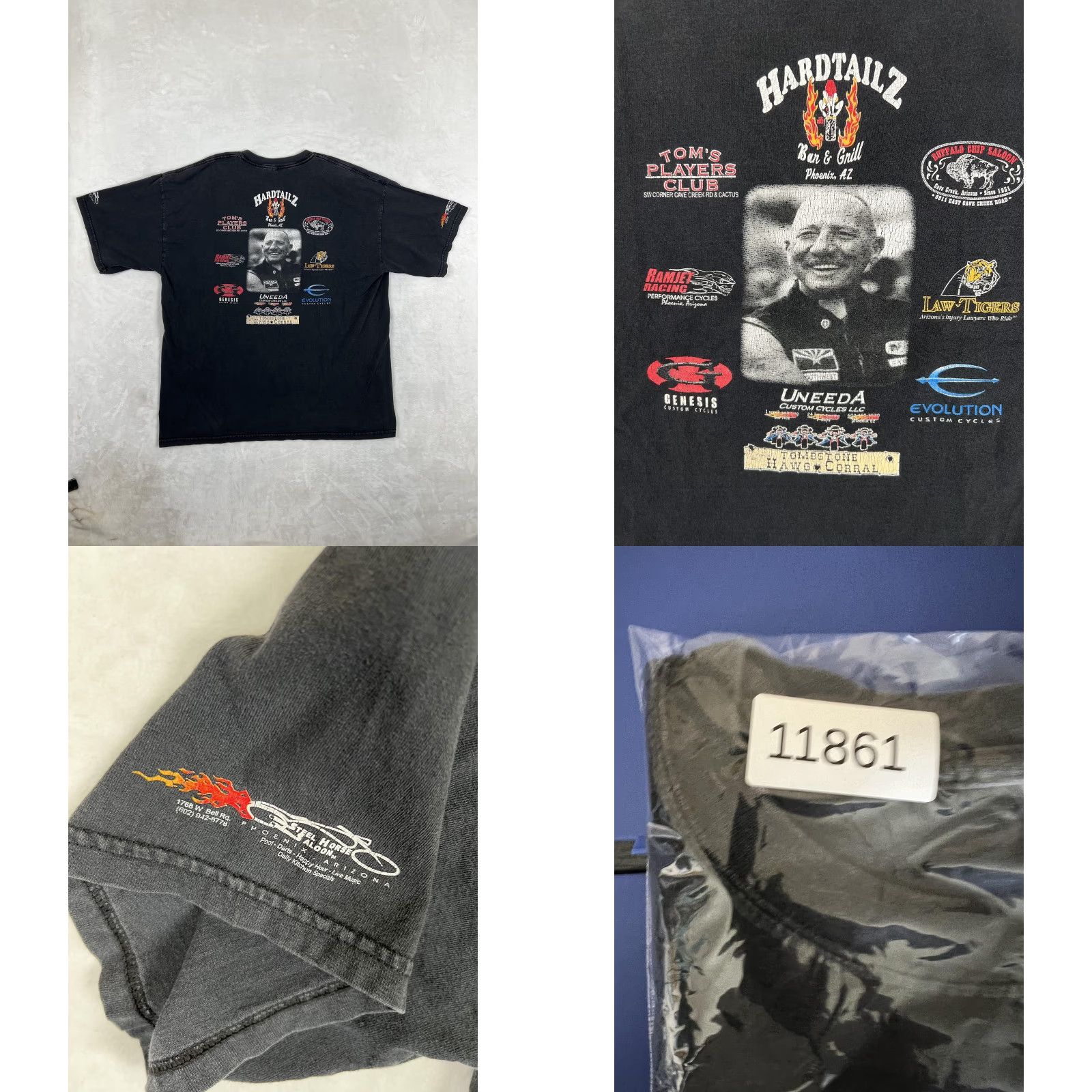 Vintage VINTAGE Sonny Barger Hells Angels T-Shirt Mens XL Black 2004 Biker Size US XL / EU 56 / 4 - 8 Thumbnail